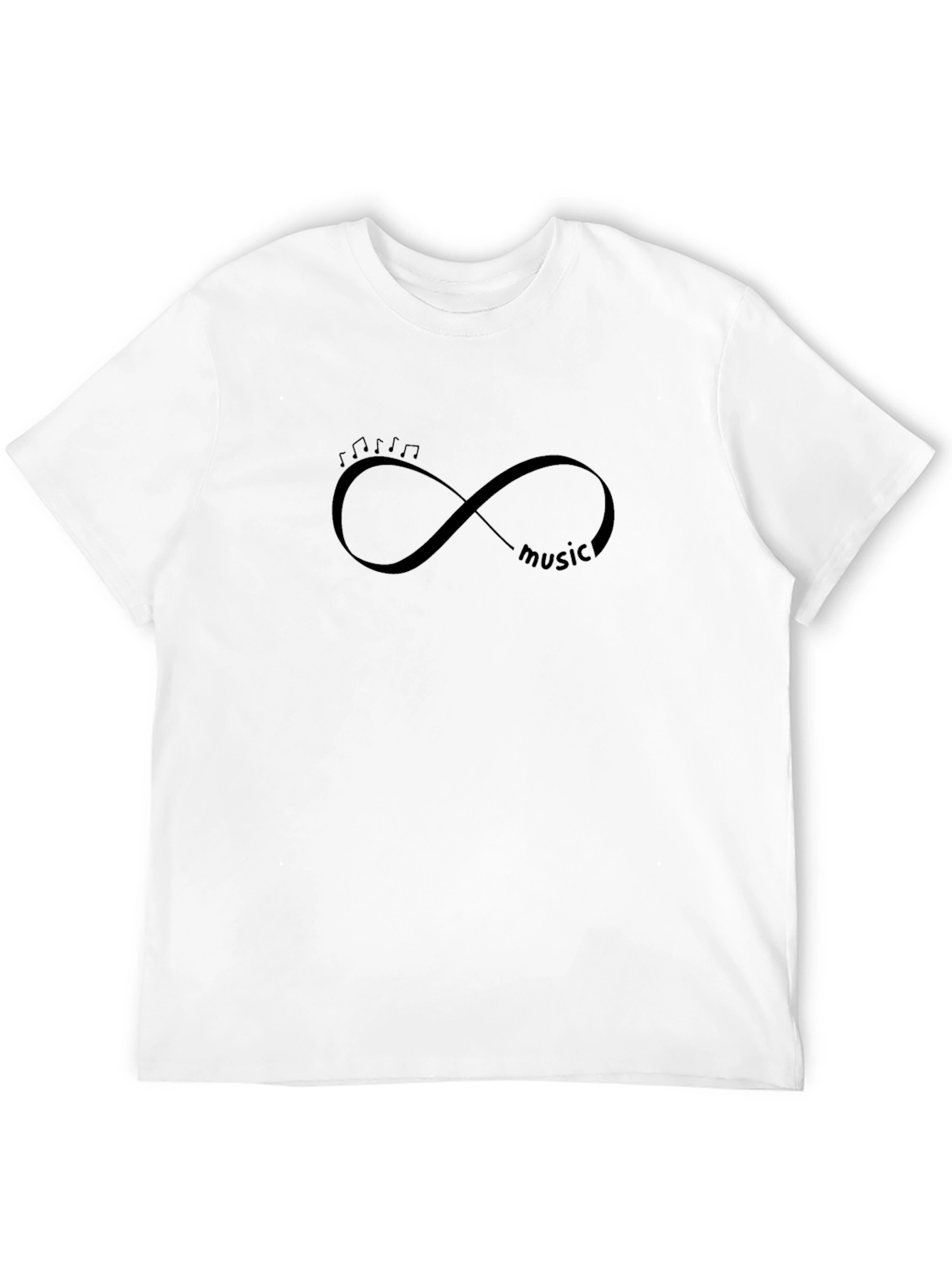 Music Infinity Symbol Black T-Shirt