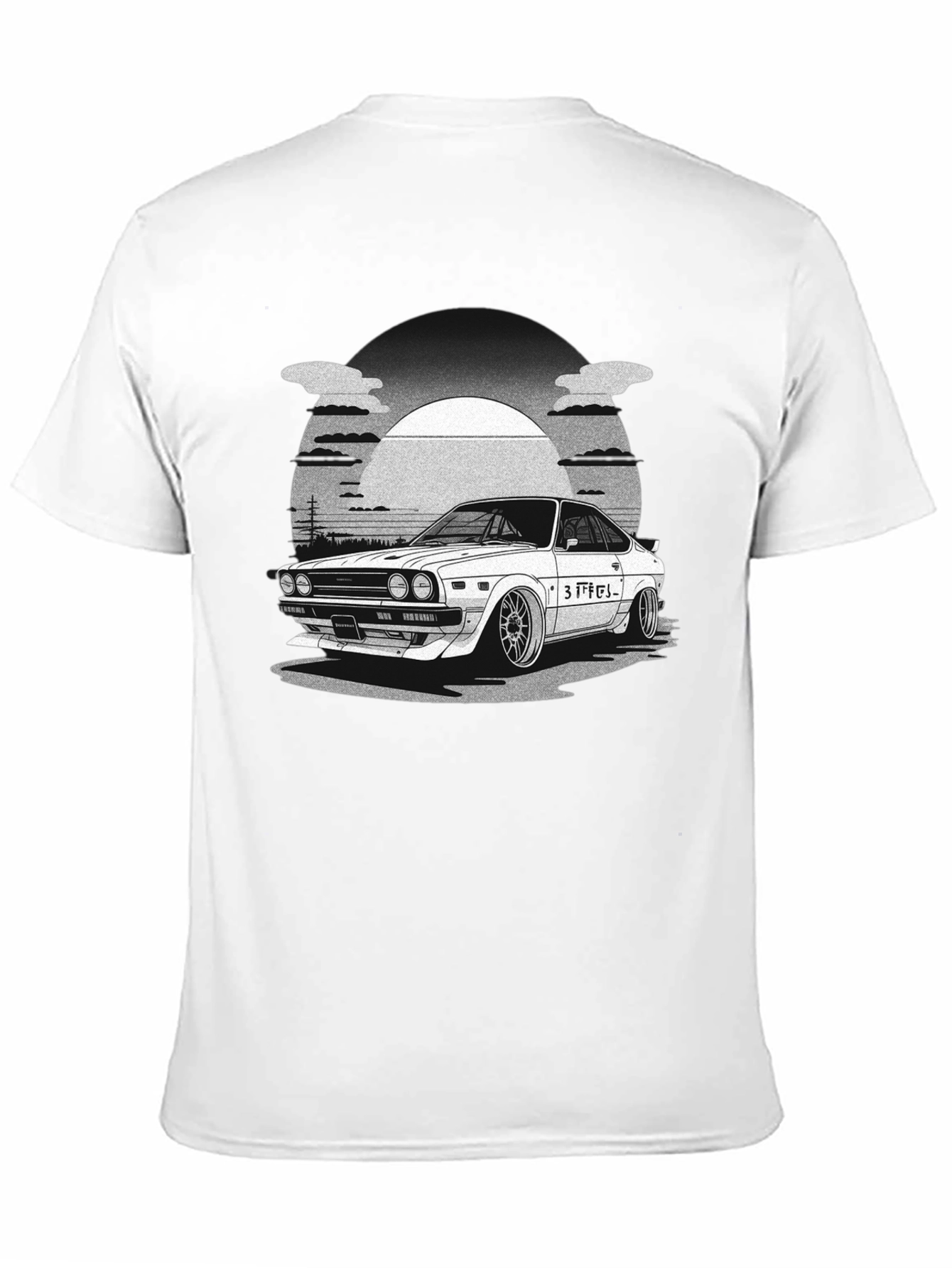 Black Car Graphic T-Shirt - Automotive Style