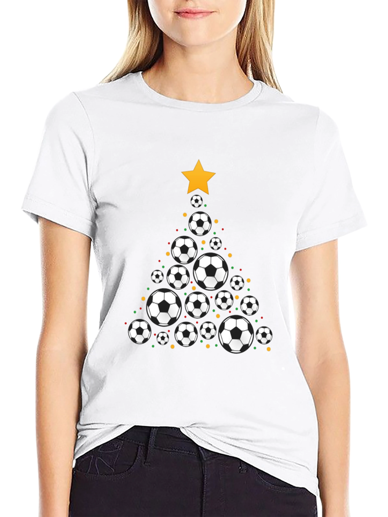 Soccer Christmas Tree T-Shirt - Holiday Festive Tee