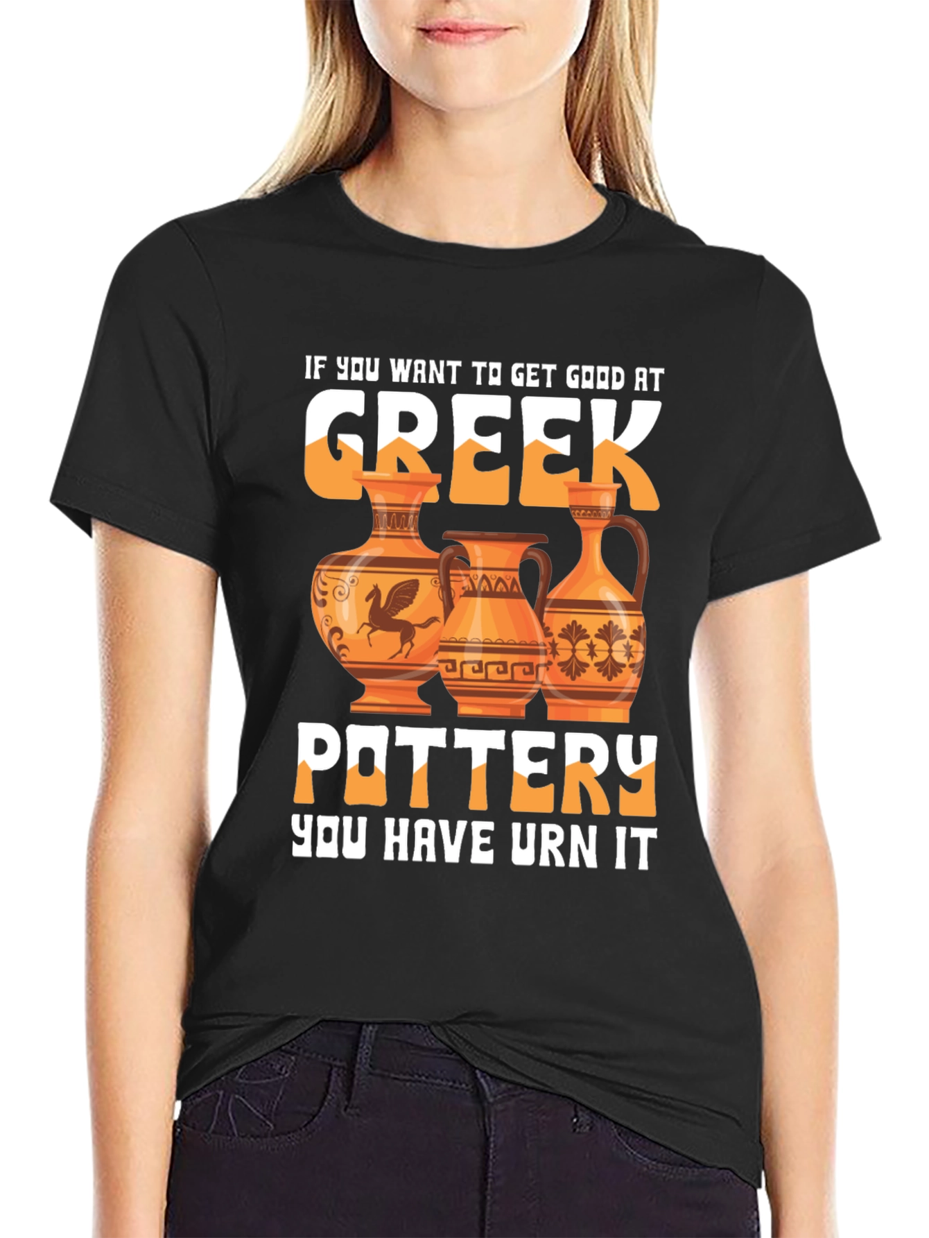 Greek Pottery T-Shirt - Funny Design