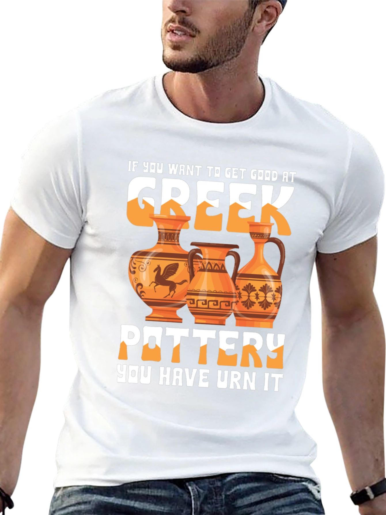 Greek Pottery T-Shirt - Funny Design