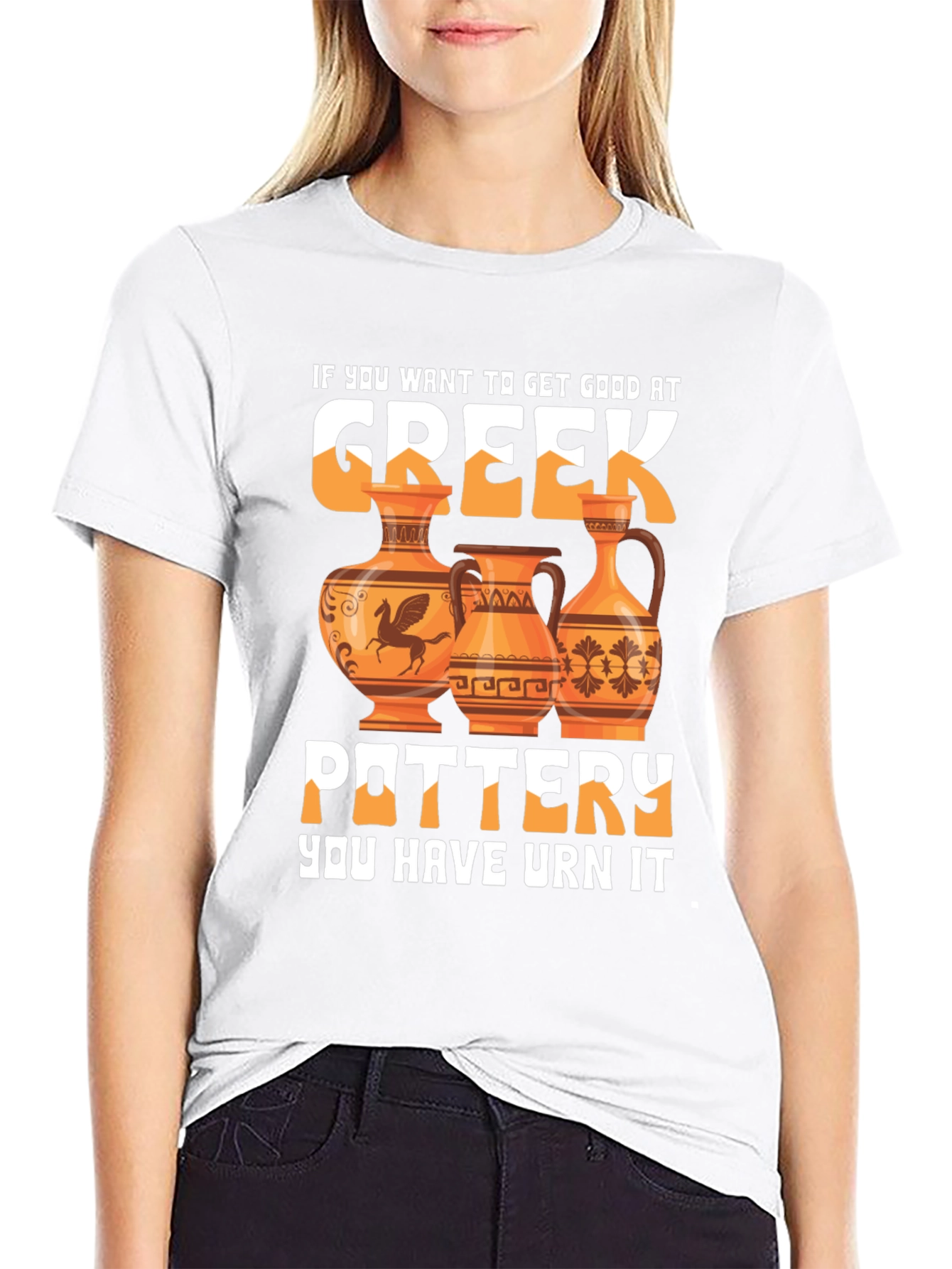 Greek Pottery T-Shirt - Funny Design