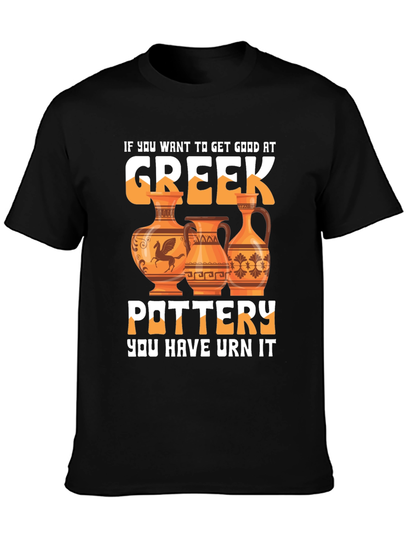 Greek Pottery T-Shirt - Funny Design