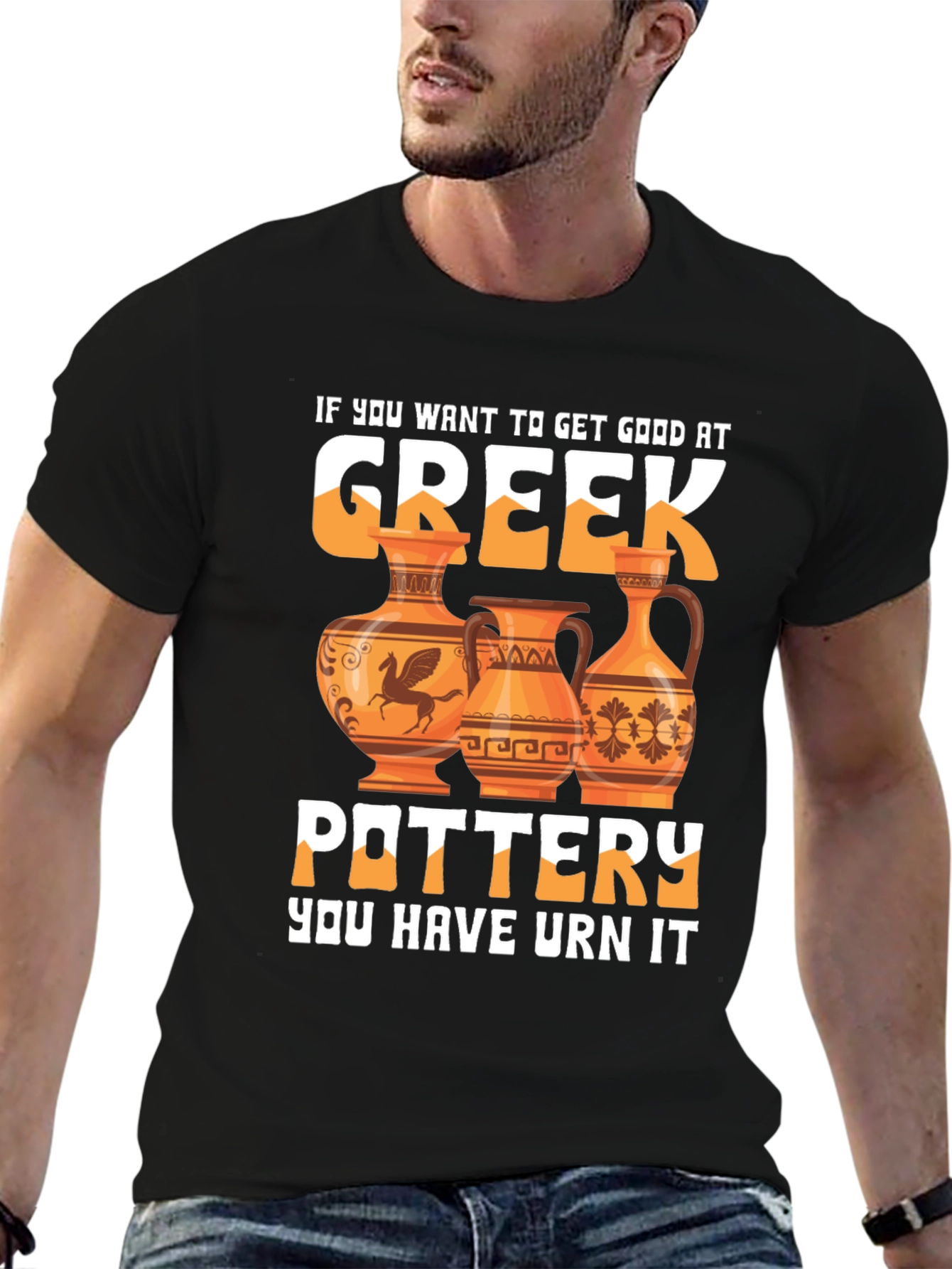 Greek Pottery T-Shirt - Funny Design