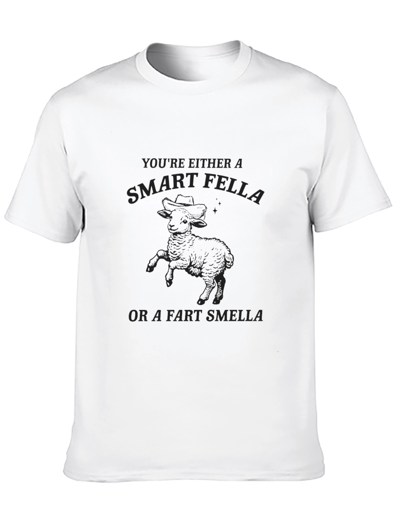 Smart Fella T-Shirt - Black Graphic Tee