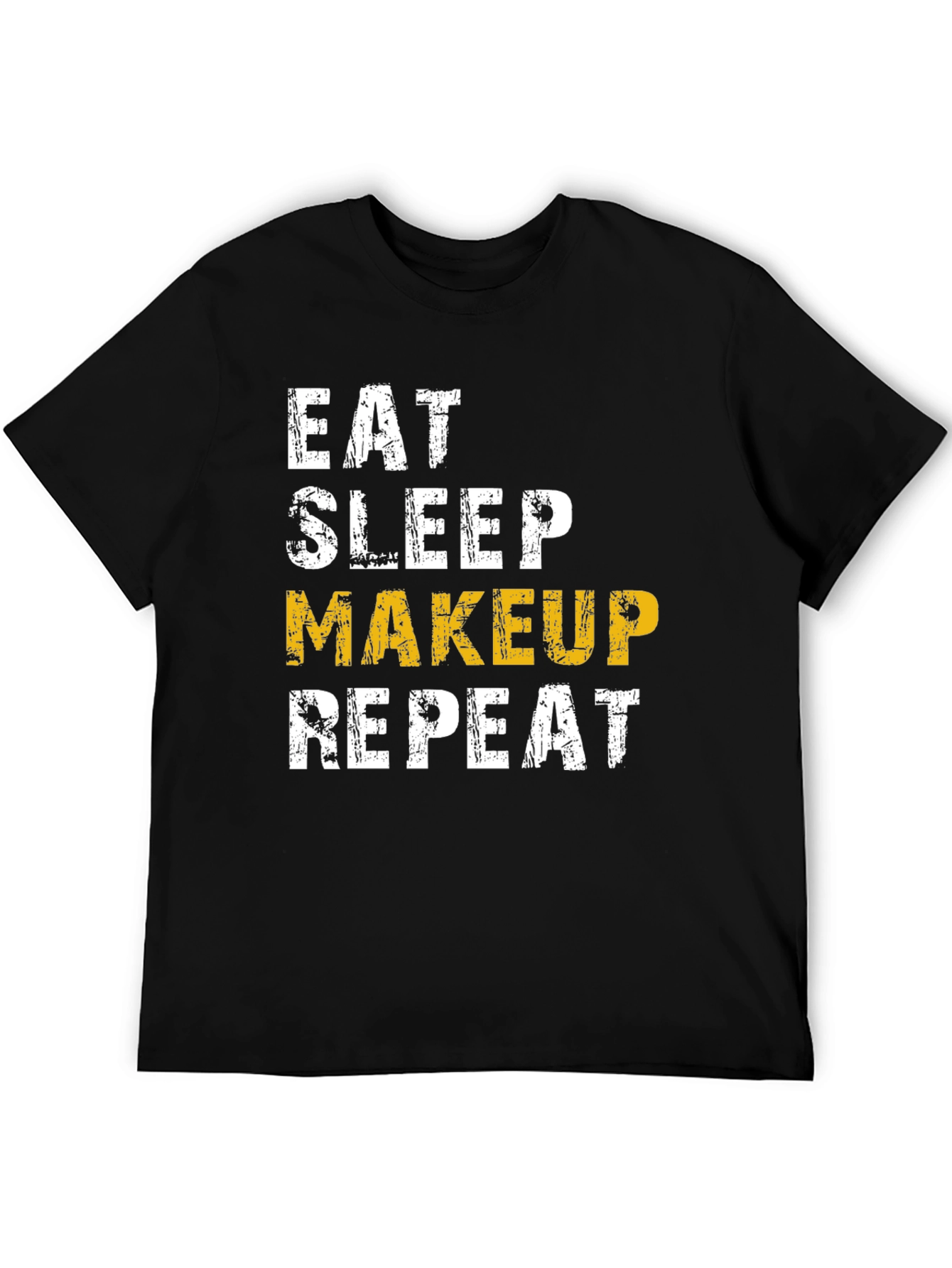 Eat Sleep Makeup Repeat Black Graphic T-Shirt