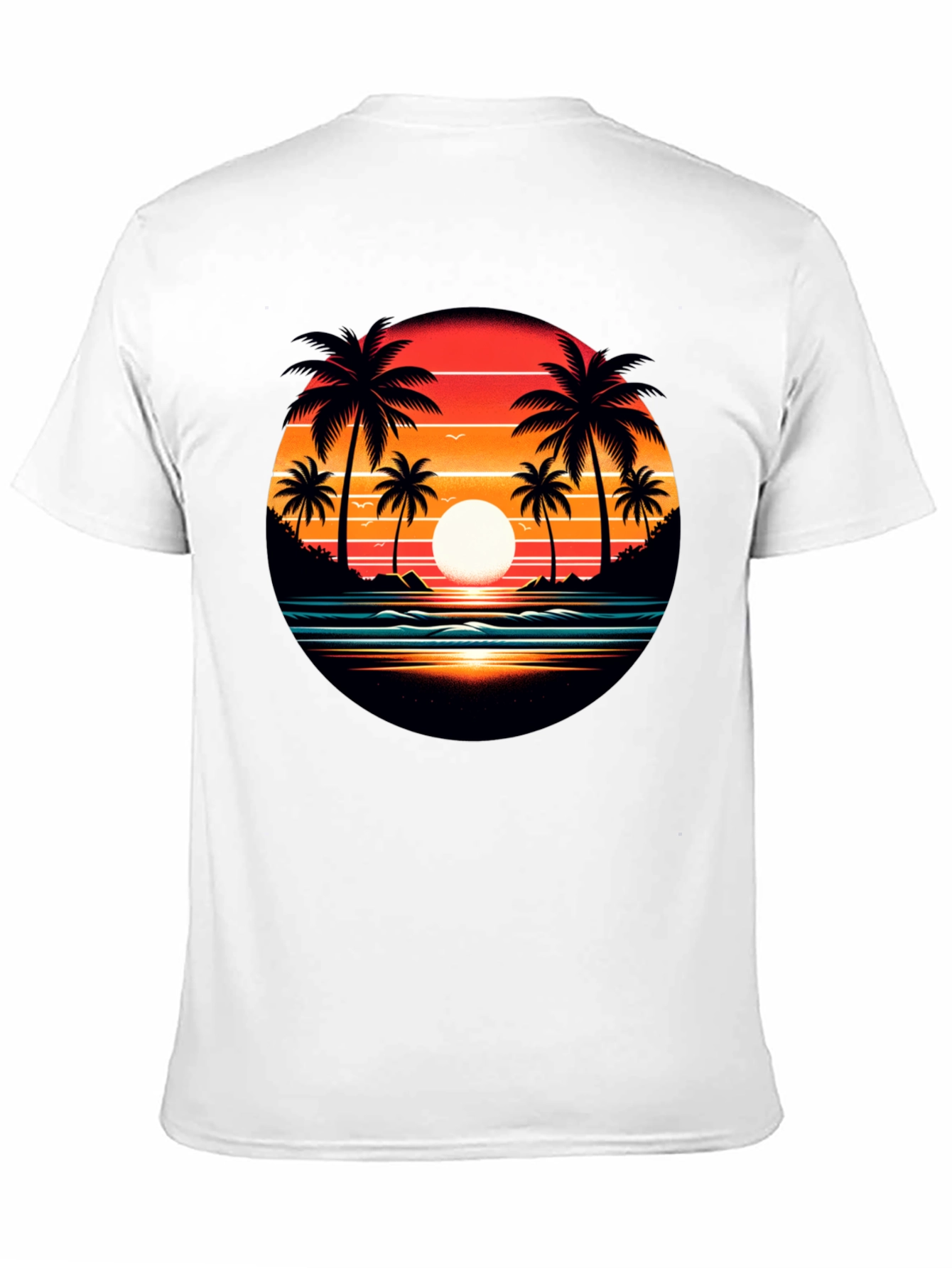 Sunset Palm Tree Graphic Tee