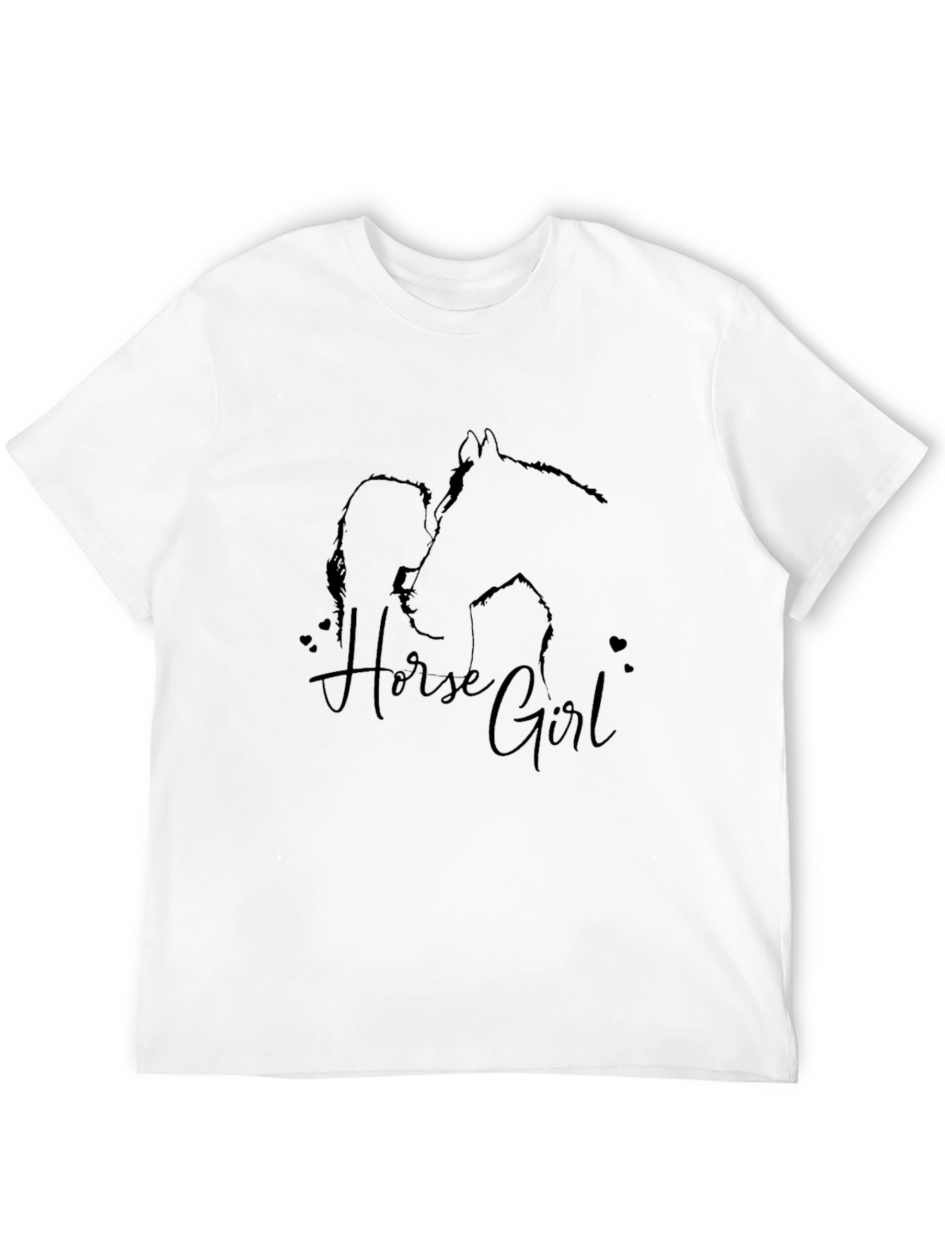 Horse Girl Tee - Black Graphic T-Shirt