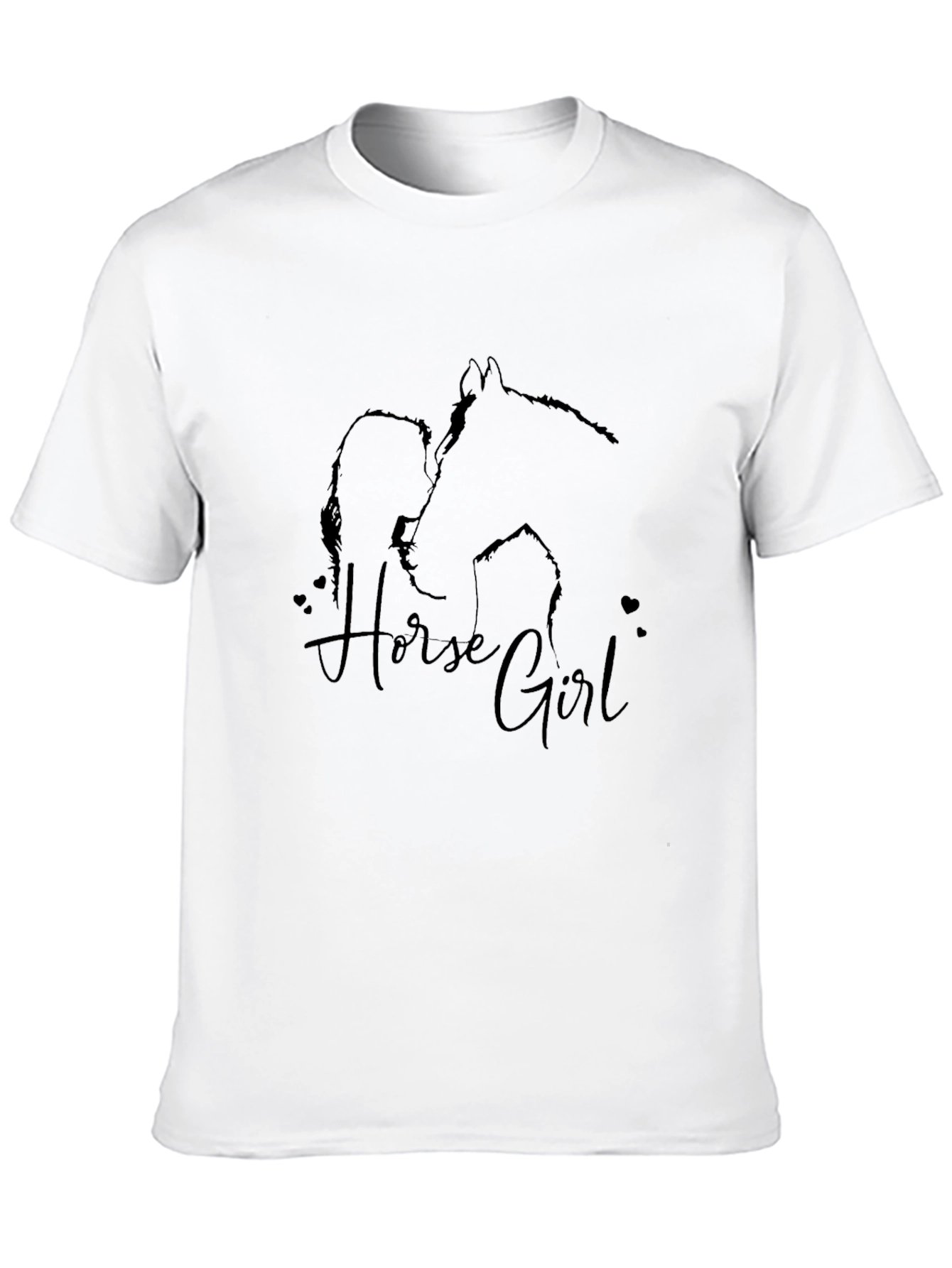 Horse Girl Tee - Black Graphic T-Shirt