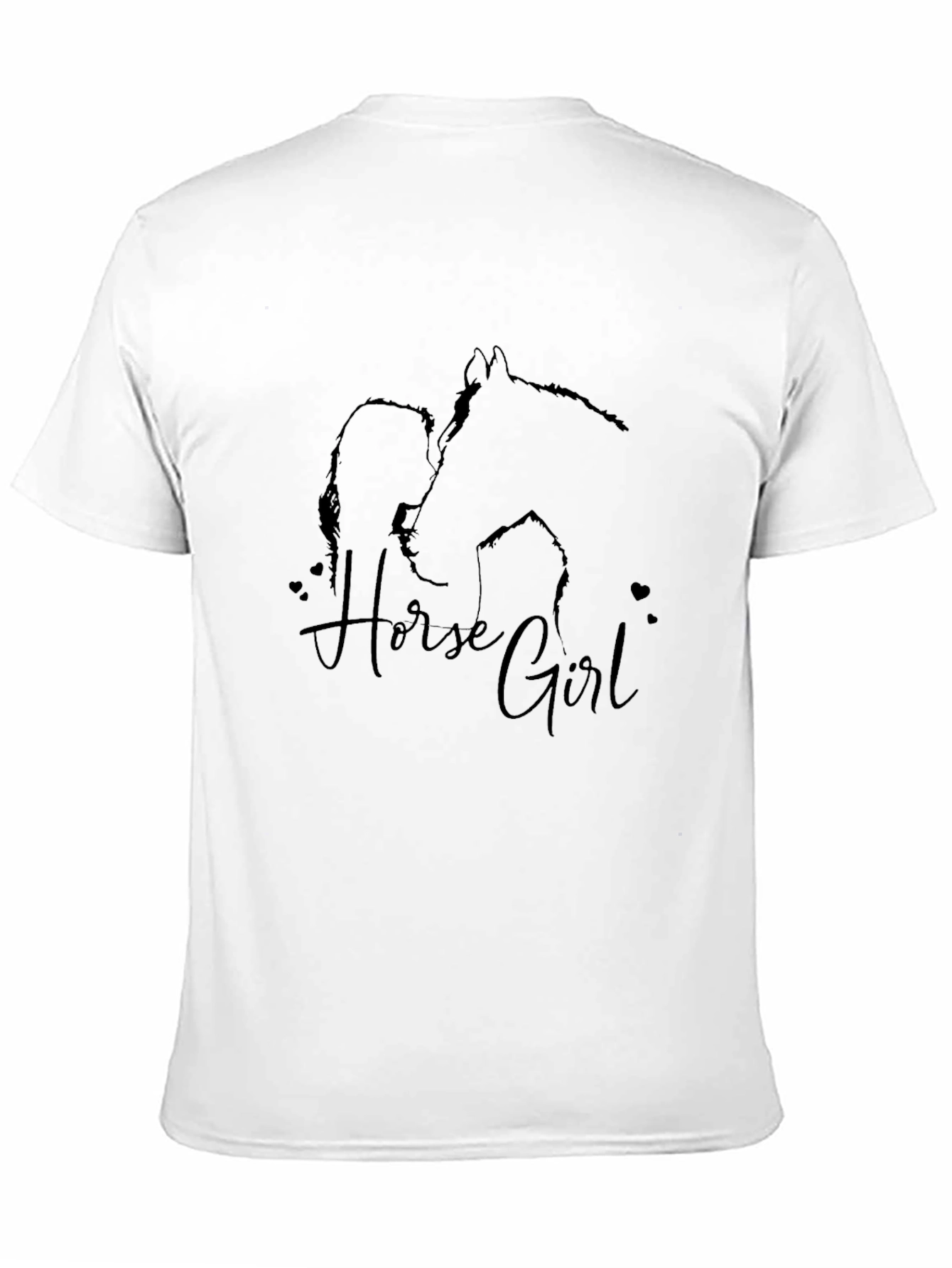 Horse Girl Tee - Black Graphic T-Shirt