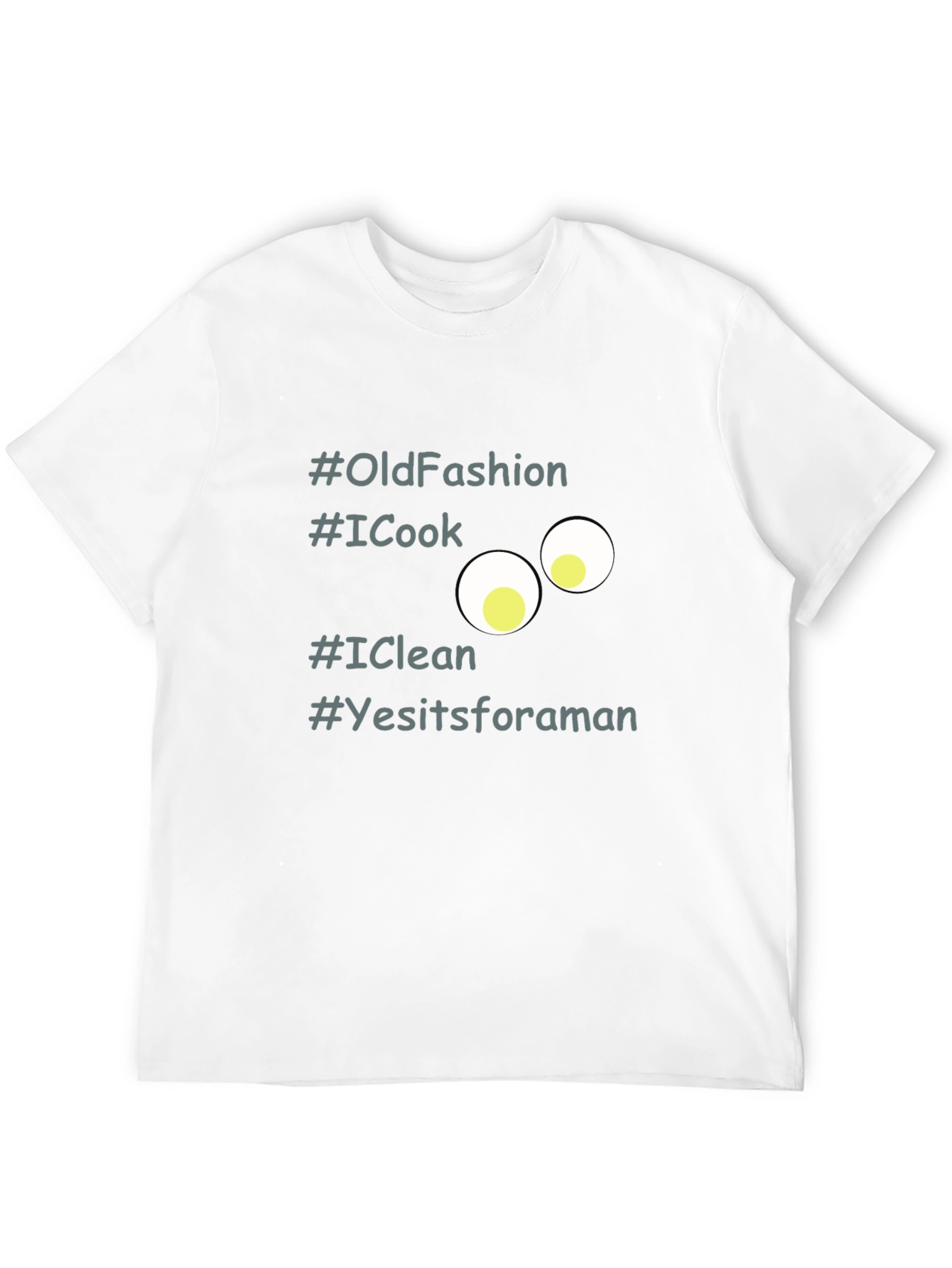 Funny #OldFashion Graphic Black T-Shirt for Men