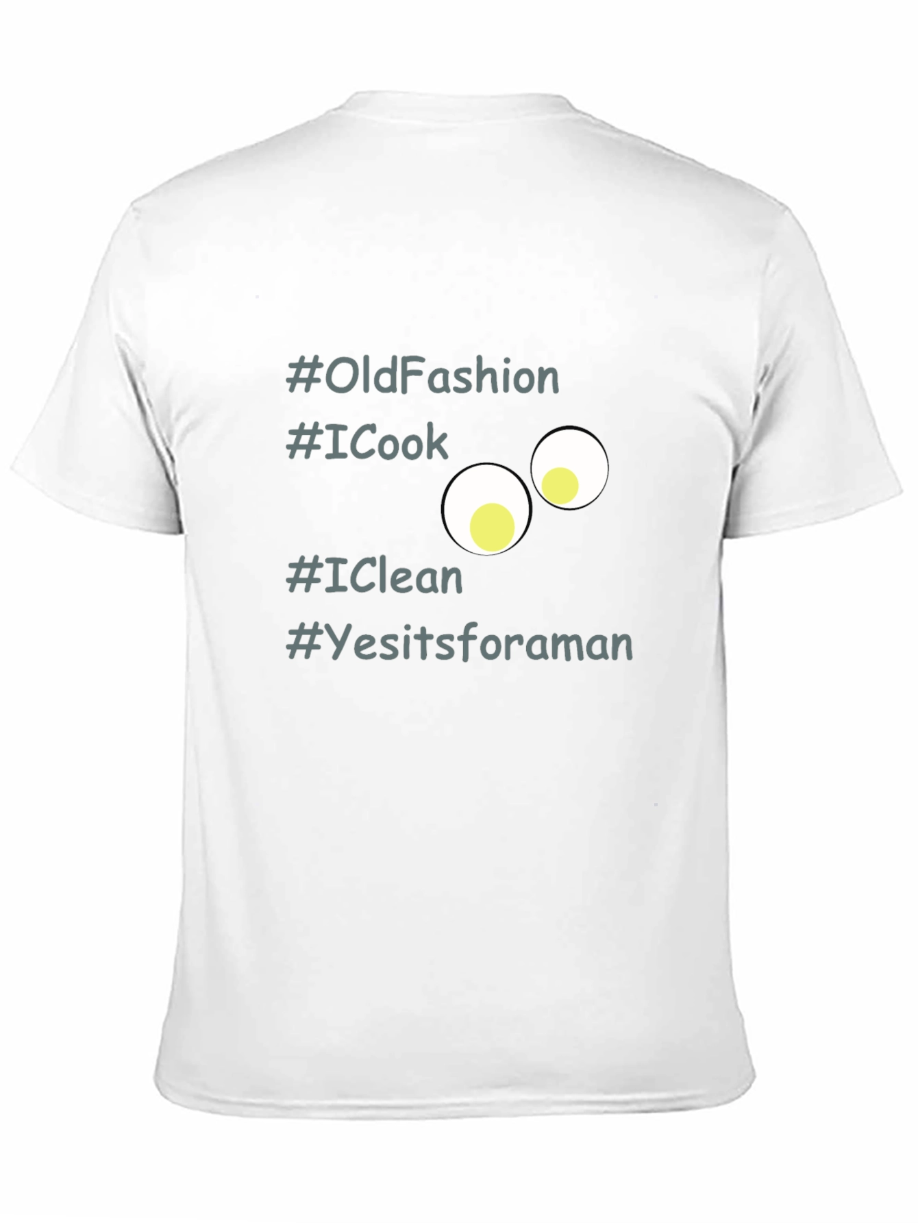 Funny #OldFashion Graphic Black T-Shirt for Men