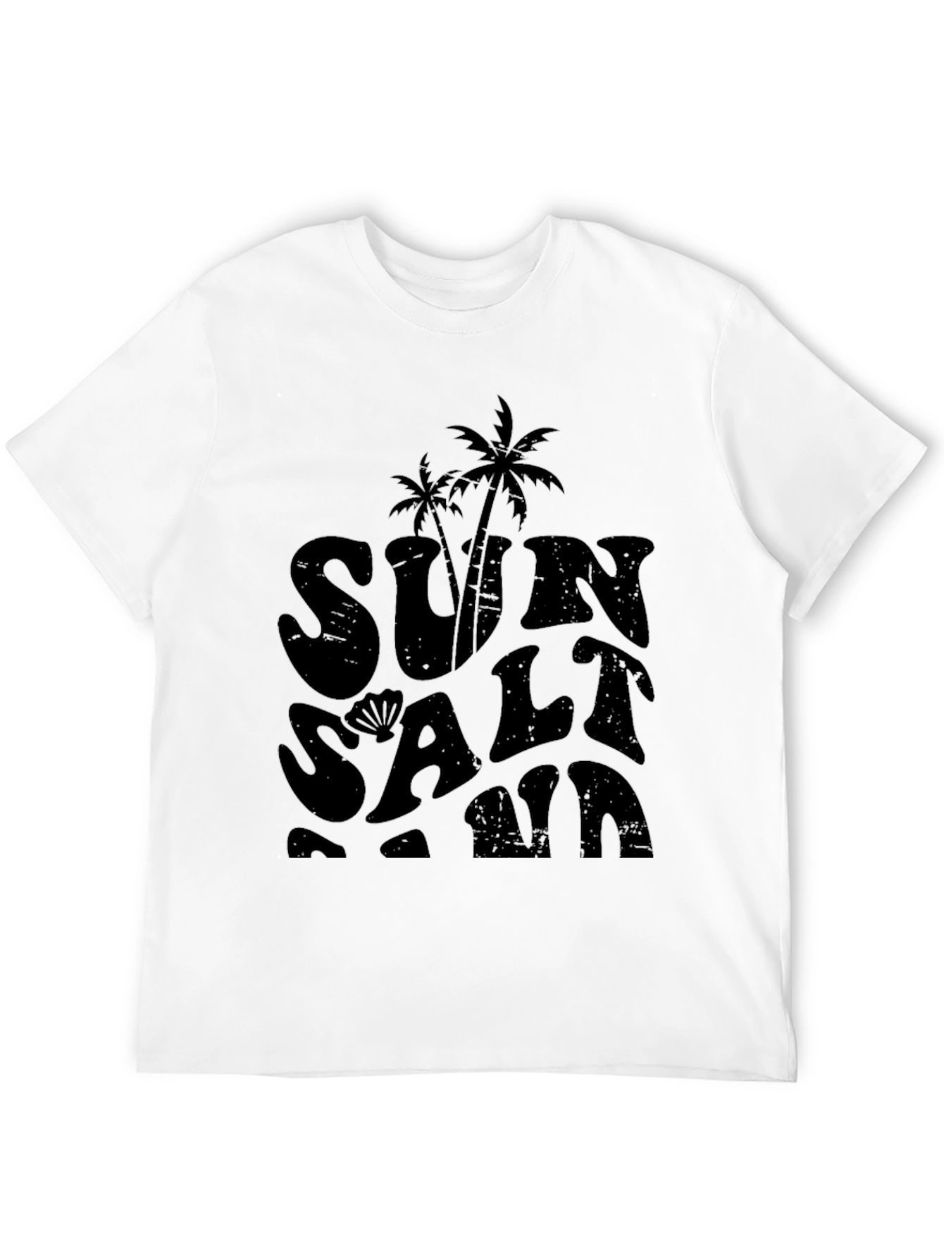 Sun Salt Sand Black Graphic Tee