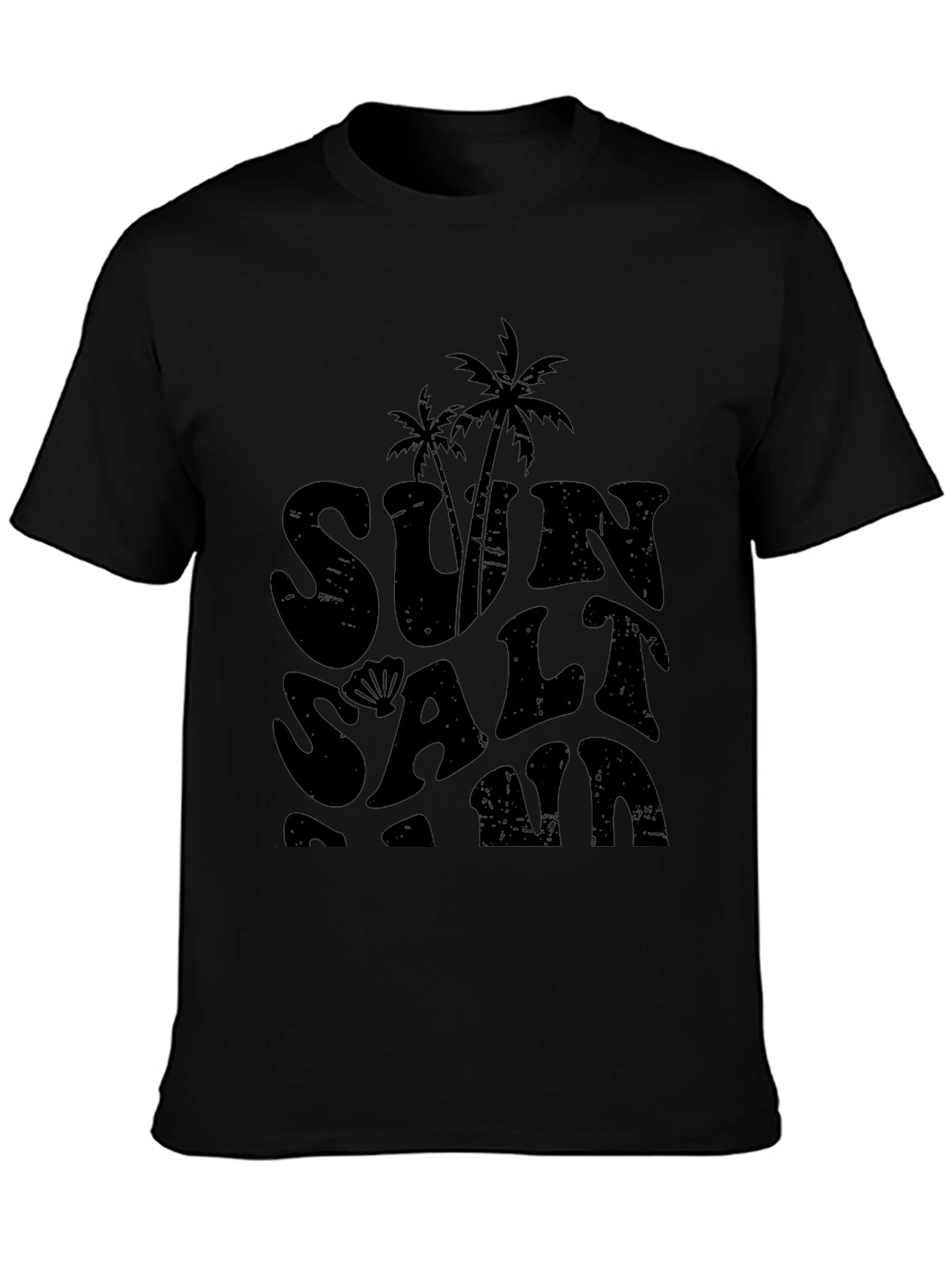 Sun Salt Sand Black Graphic Tee