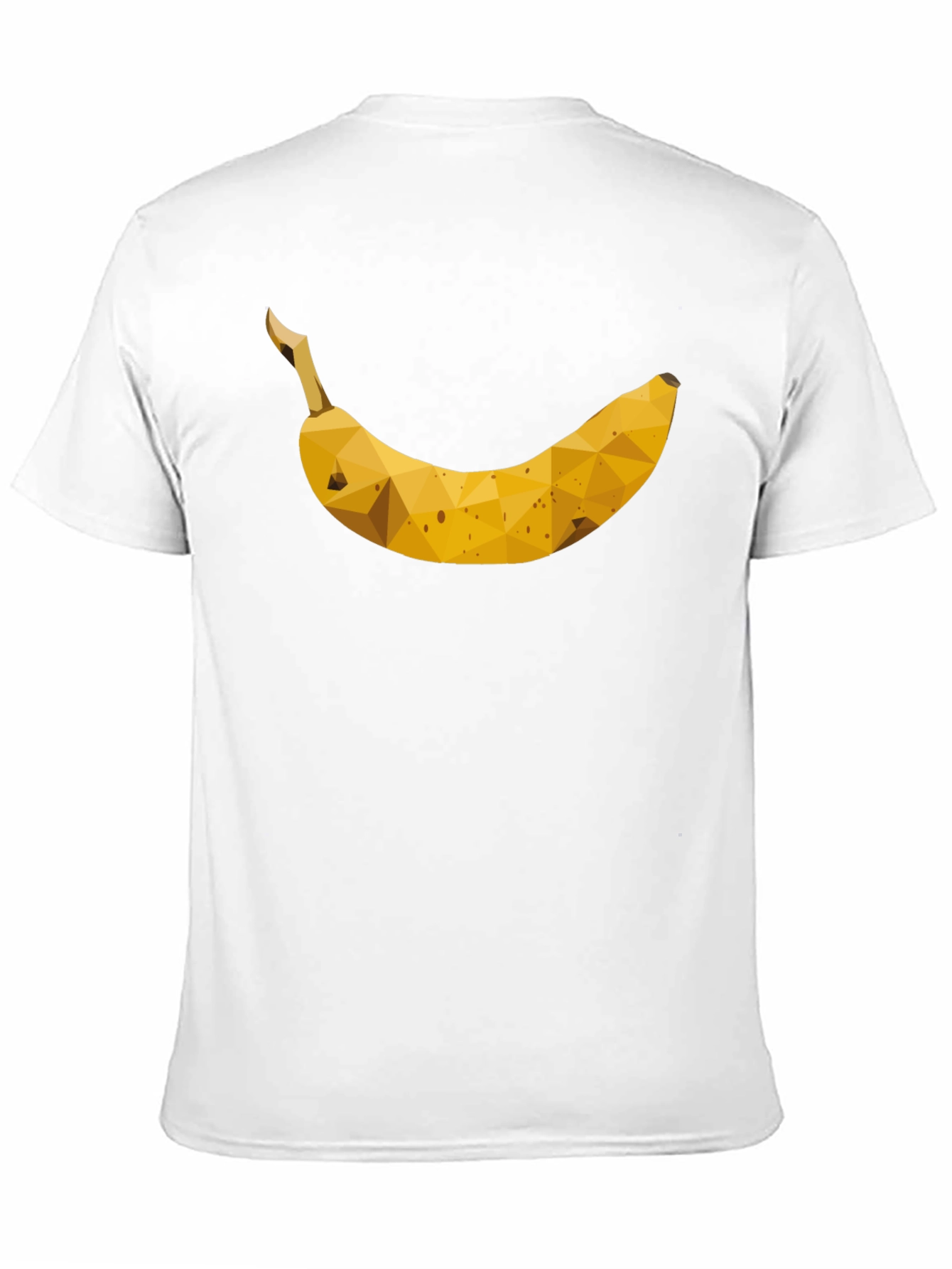 Geometric Banana Graphic Tee - Black