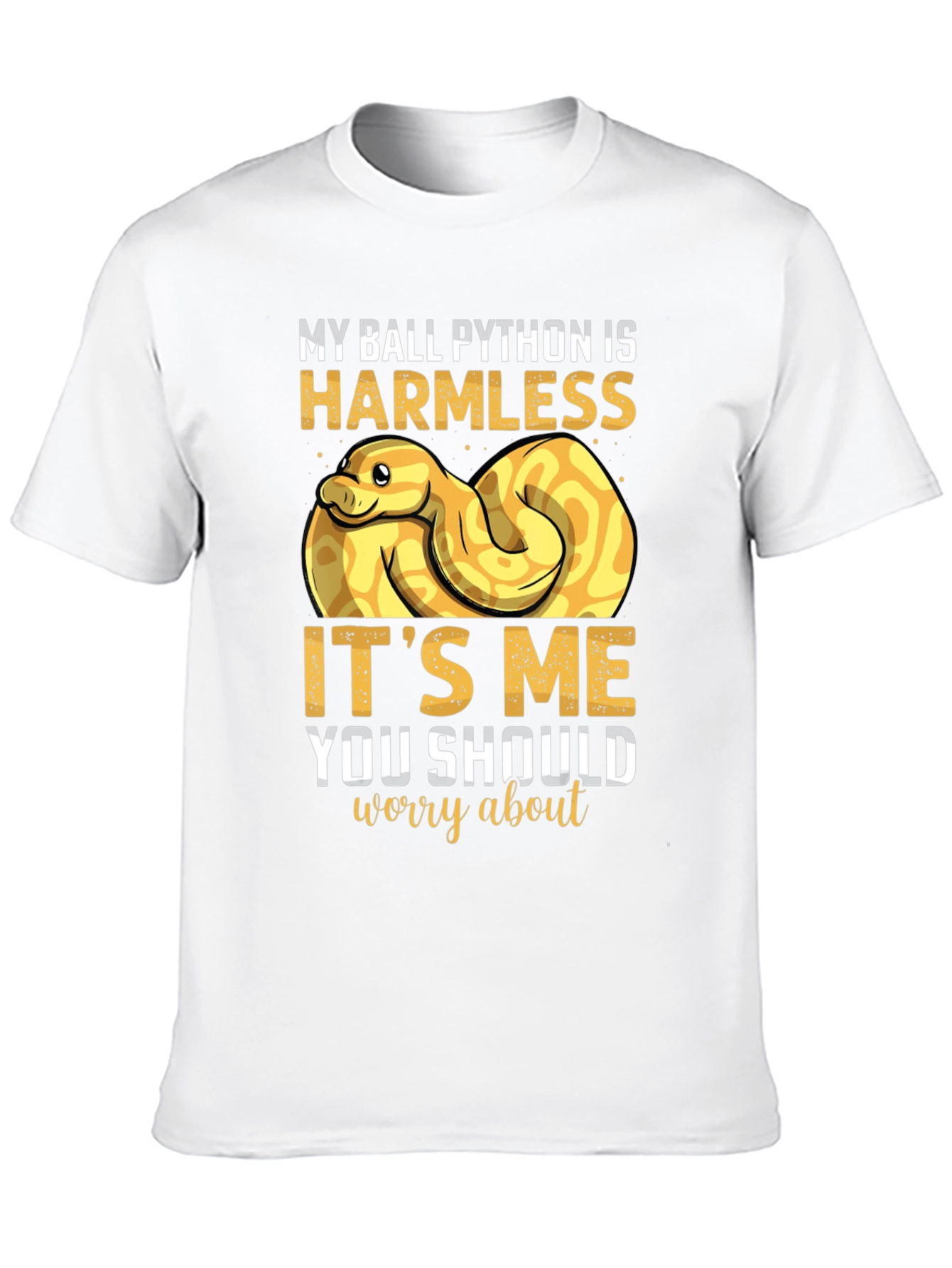 Funny Ball Python T-Shirt Harmless Snake Tee