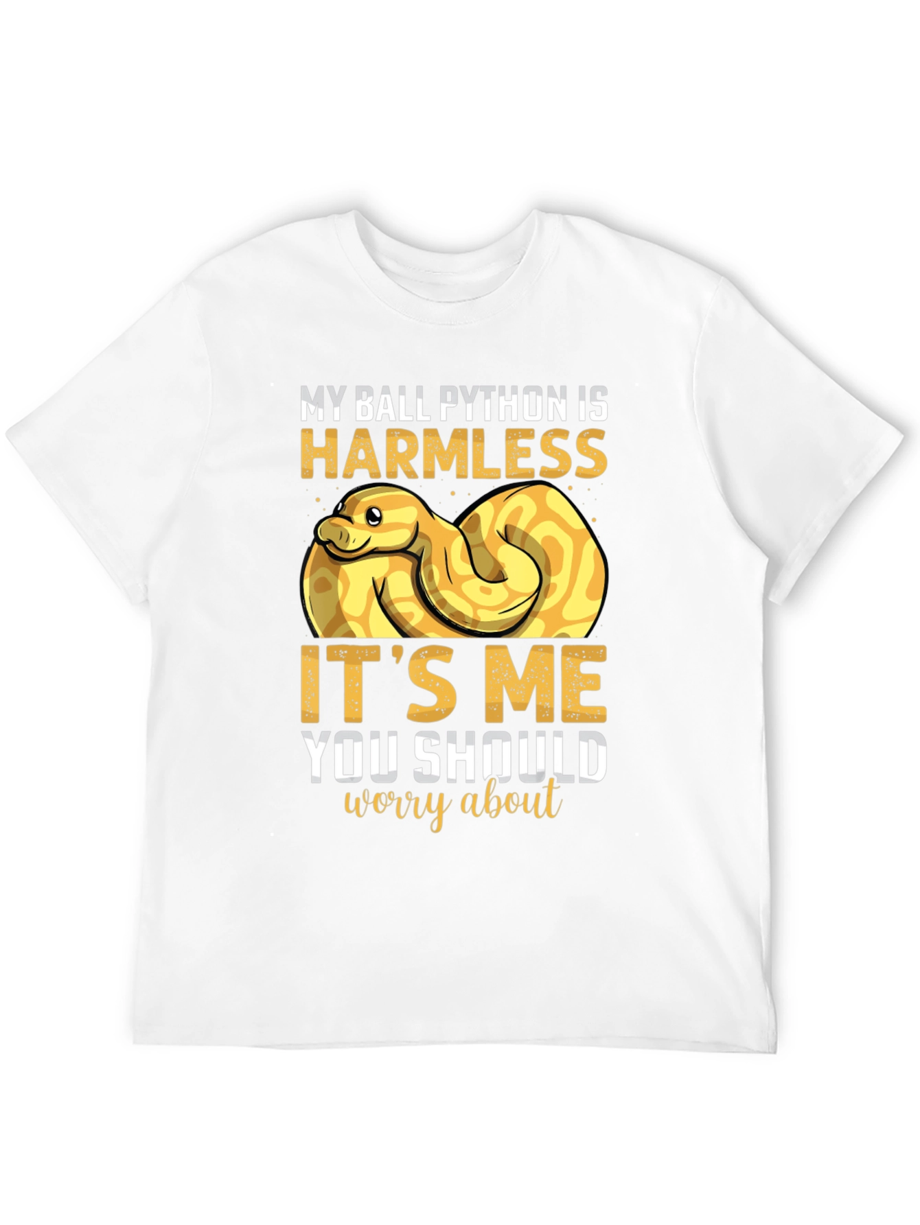 Funny Ball Python T-Shirt Harmless Snake Tee