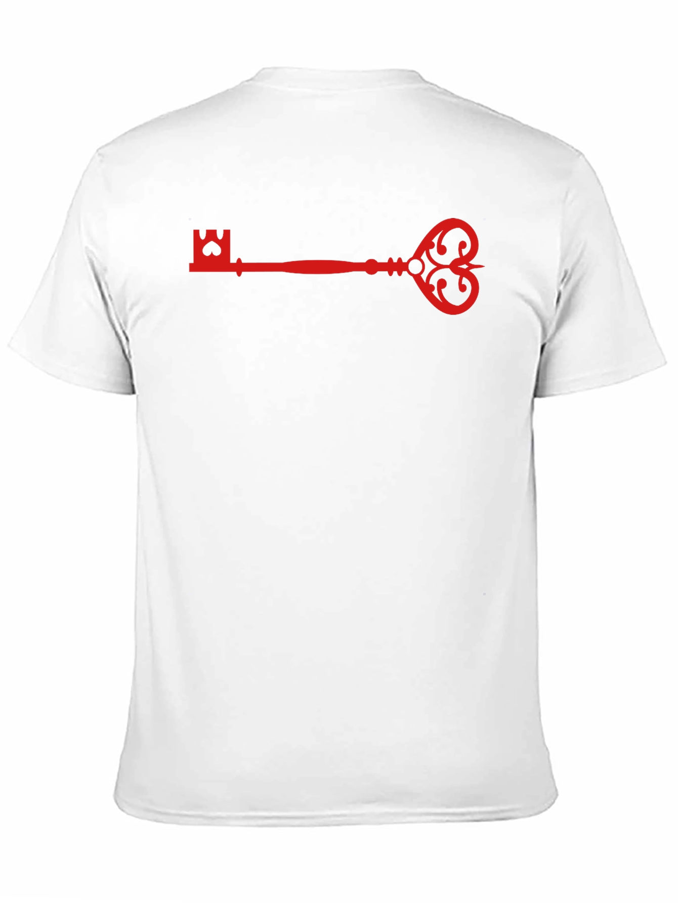 Red Key Graphic Black T-Shirt