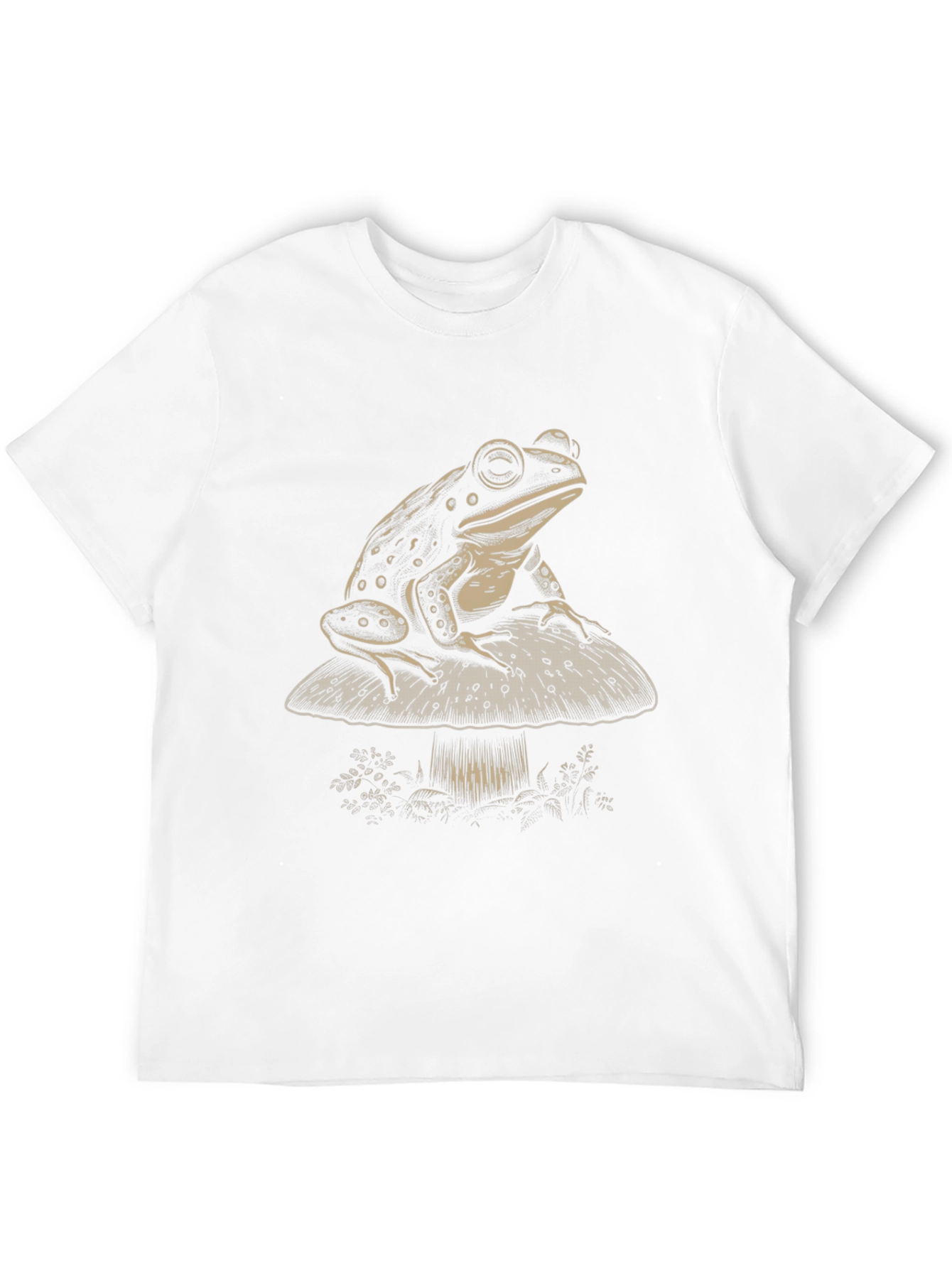 Frog on Mushroom Graphic Tee - Unisex