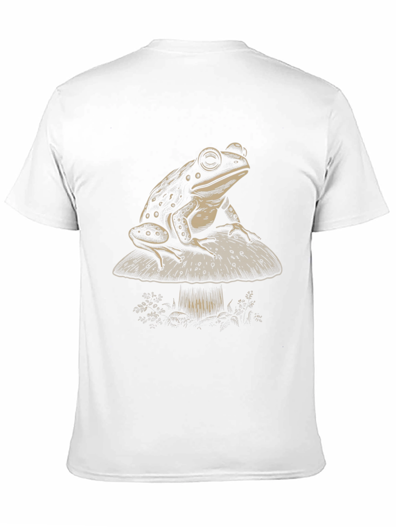 Frog on Mushroom Graphic Tee - Unisex