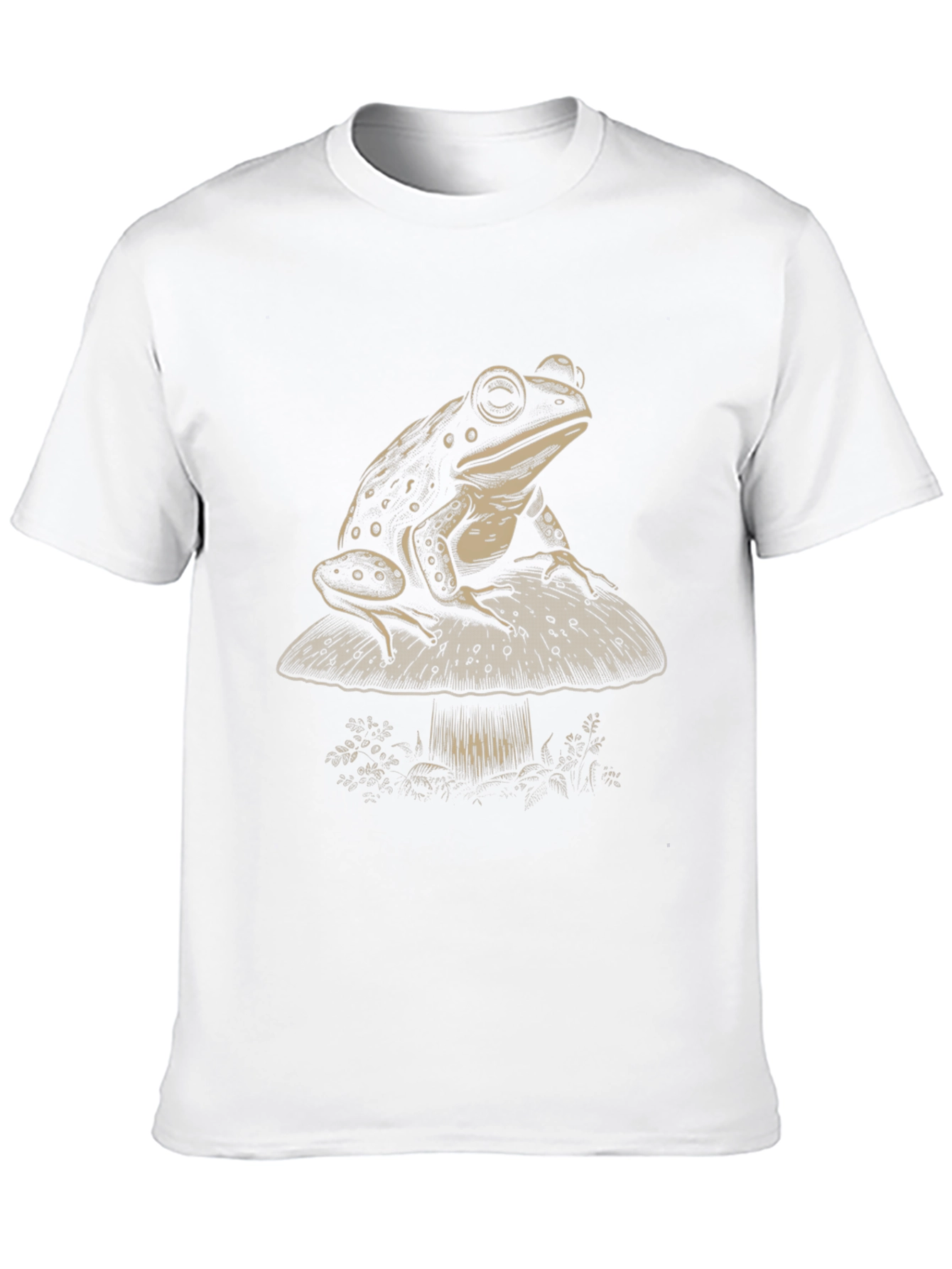 Frog on Mushroom Graphic Tee - Unisex