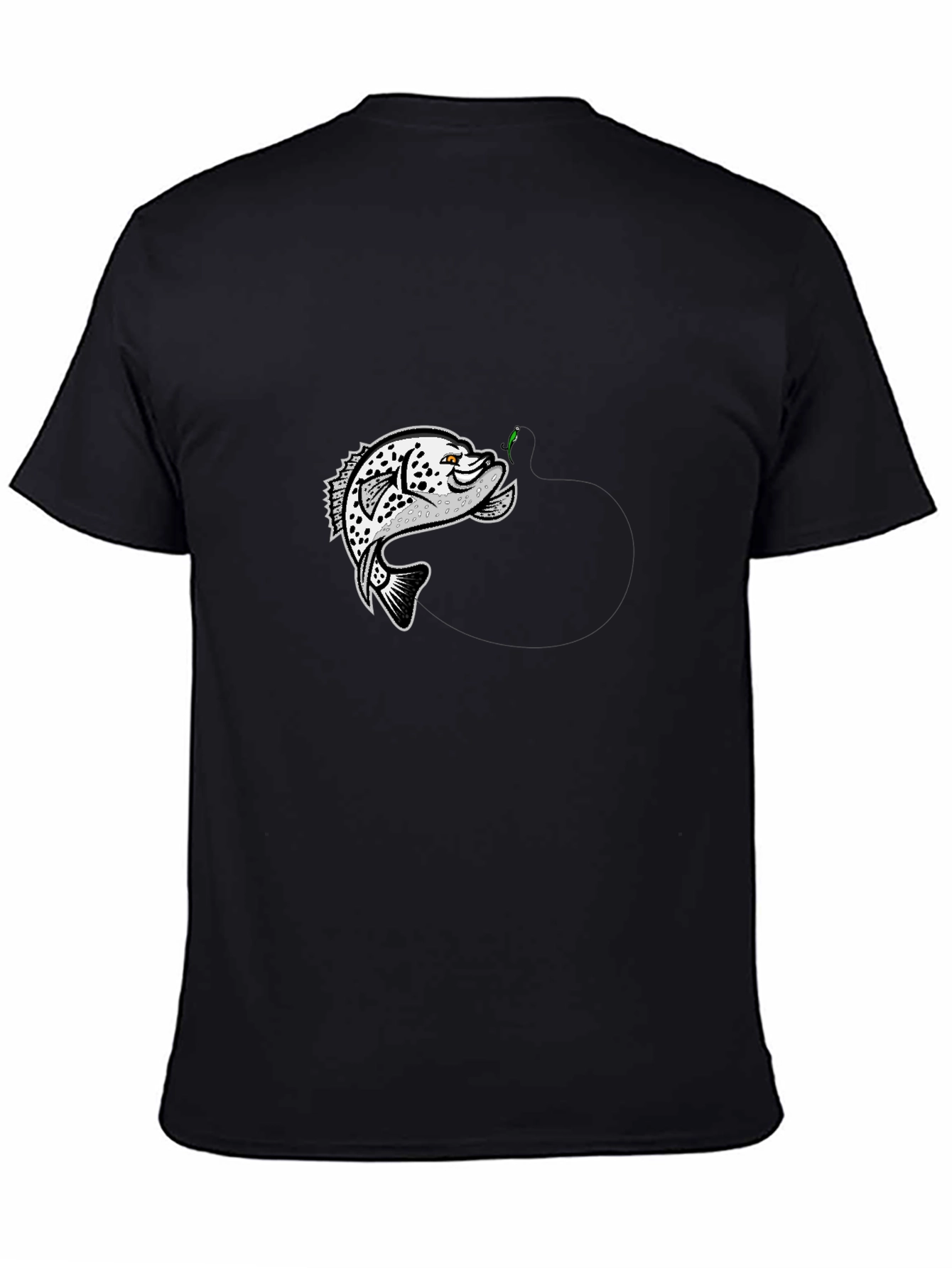 Fish Graphic Black T-Shirt - Anglers Style