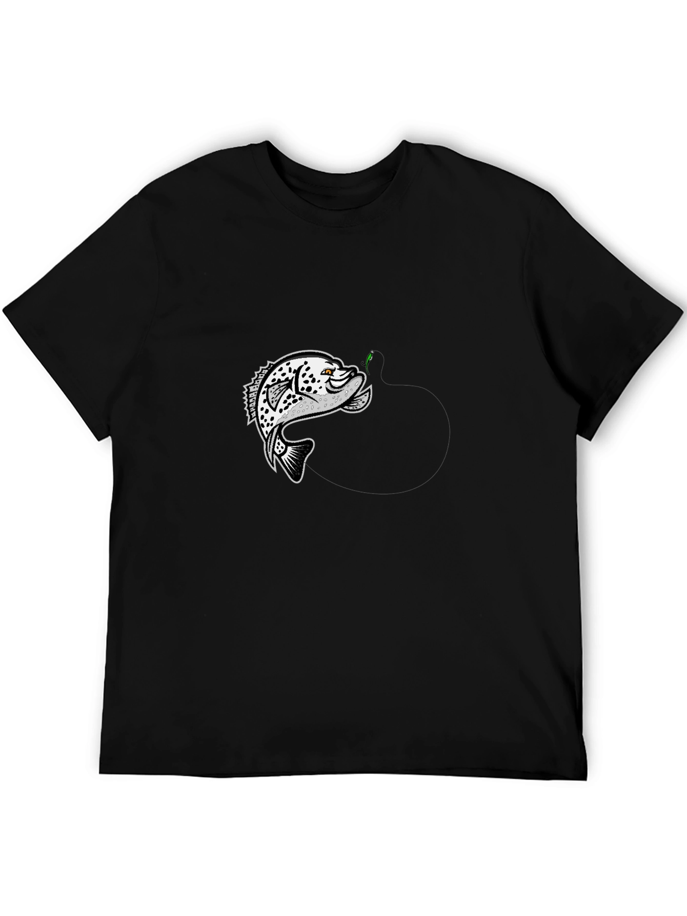 Fish Graphic Black T-Shirt - Anglers Style