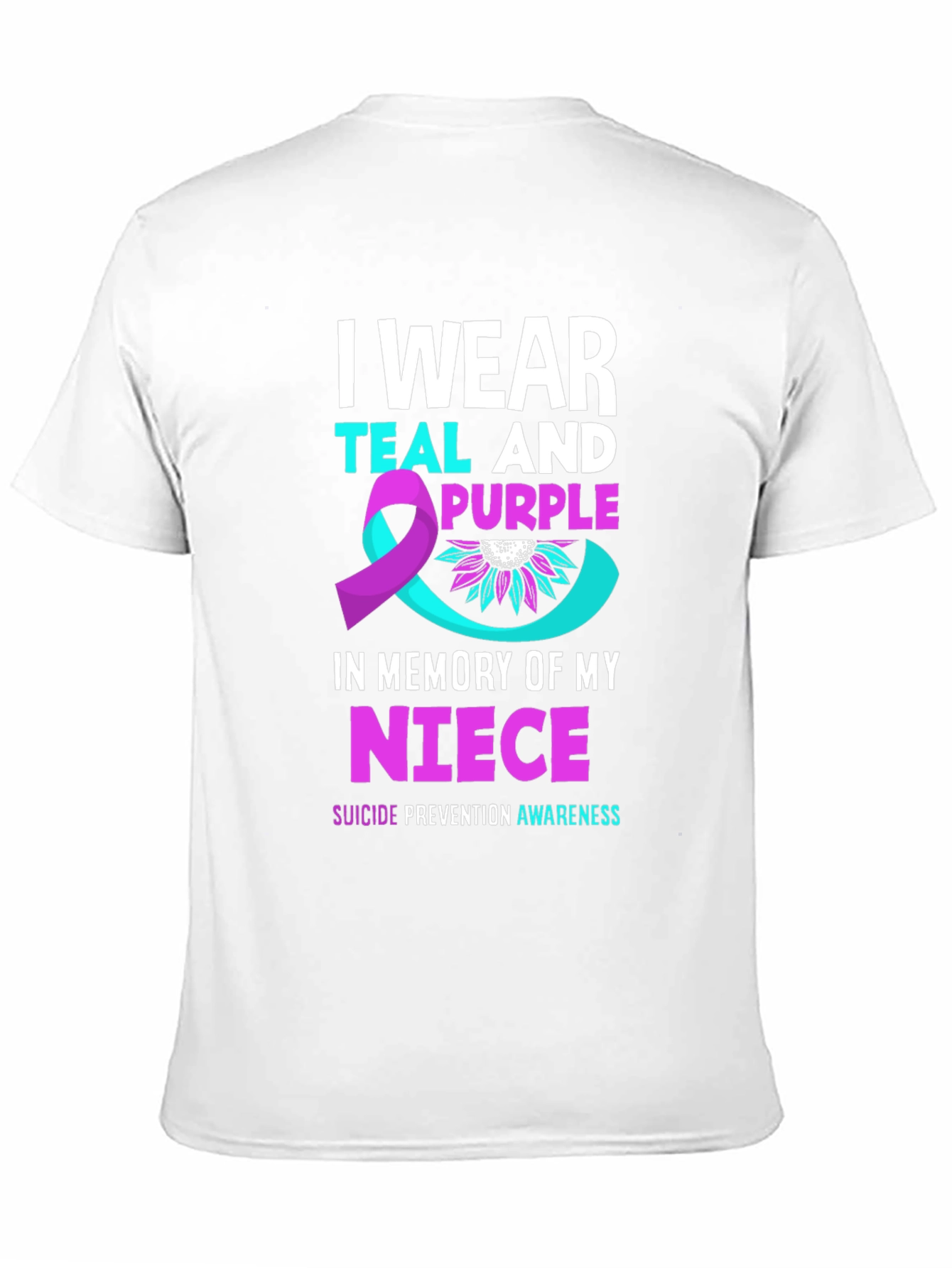 Teal and Purple Suicide Awareness T-Shirt