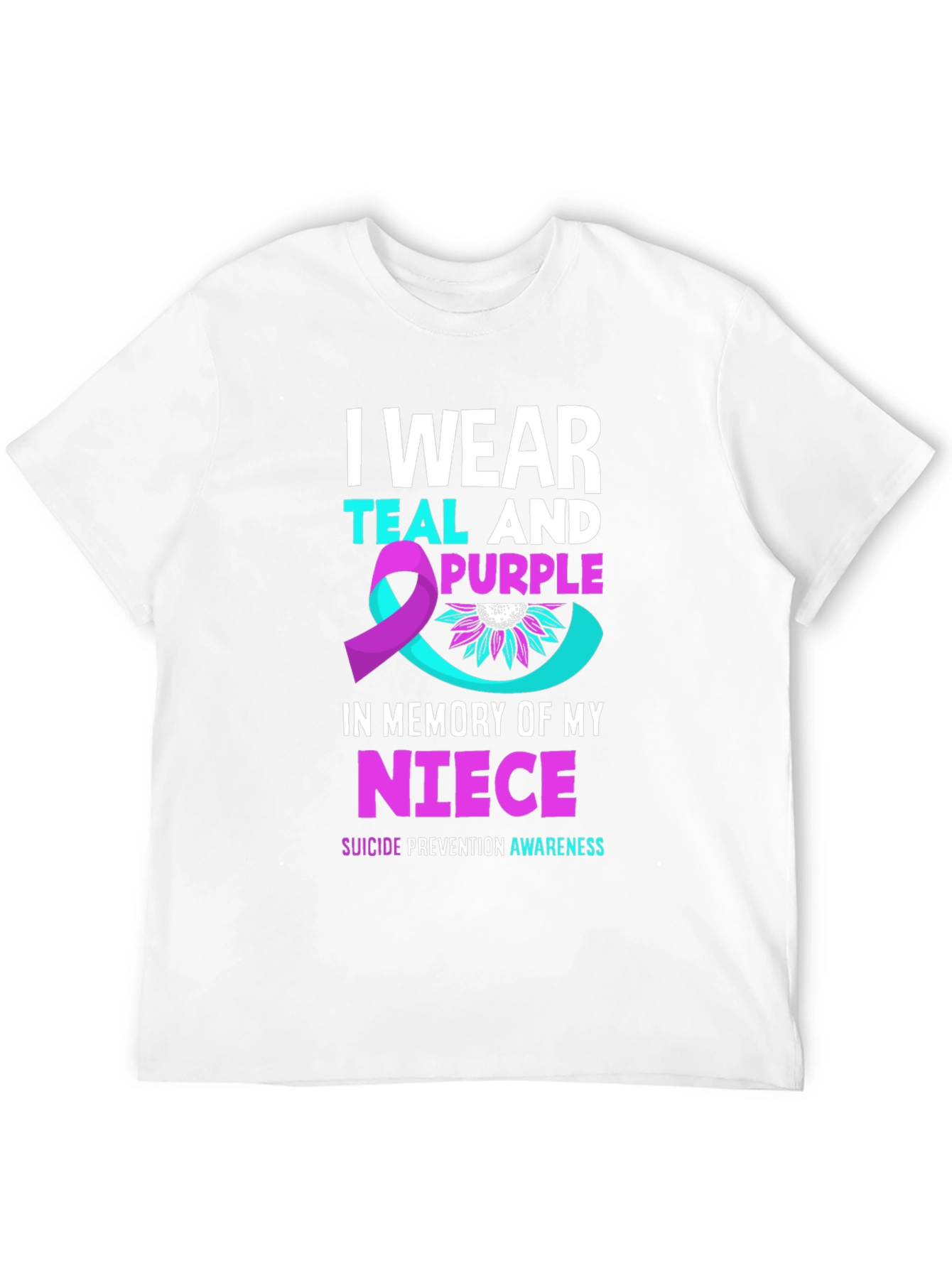 Teal and Purple Suicide Awareness T-Shirt