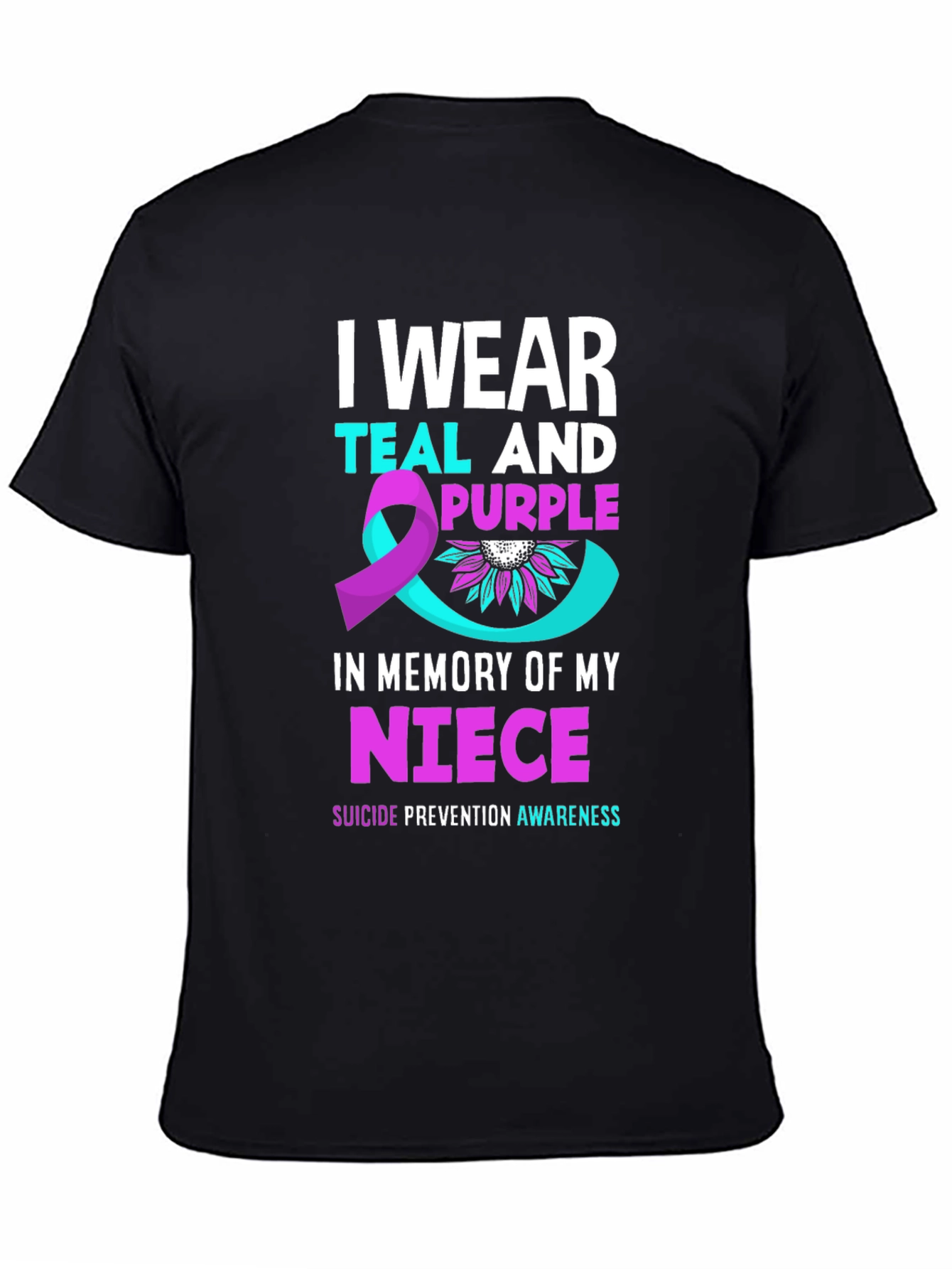 Teal and Purple Suicide Awareness T-Shirt