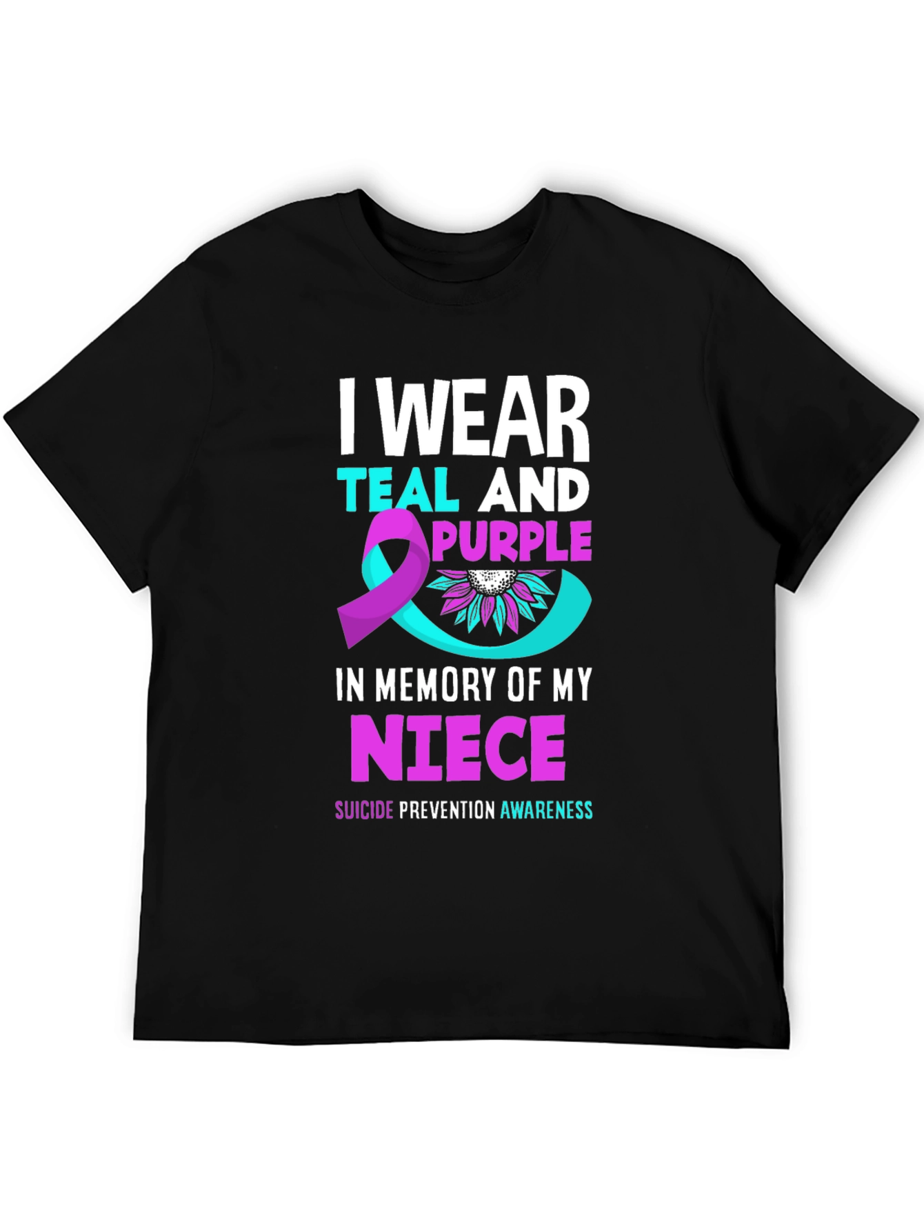 Teal and Purple Suicide Awareness T-Shirt