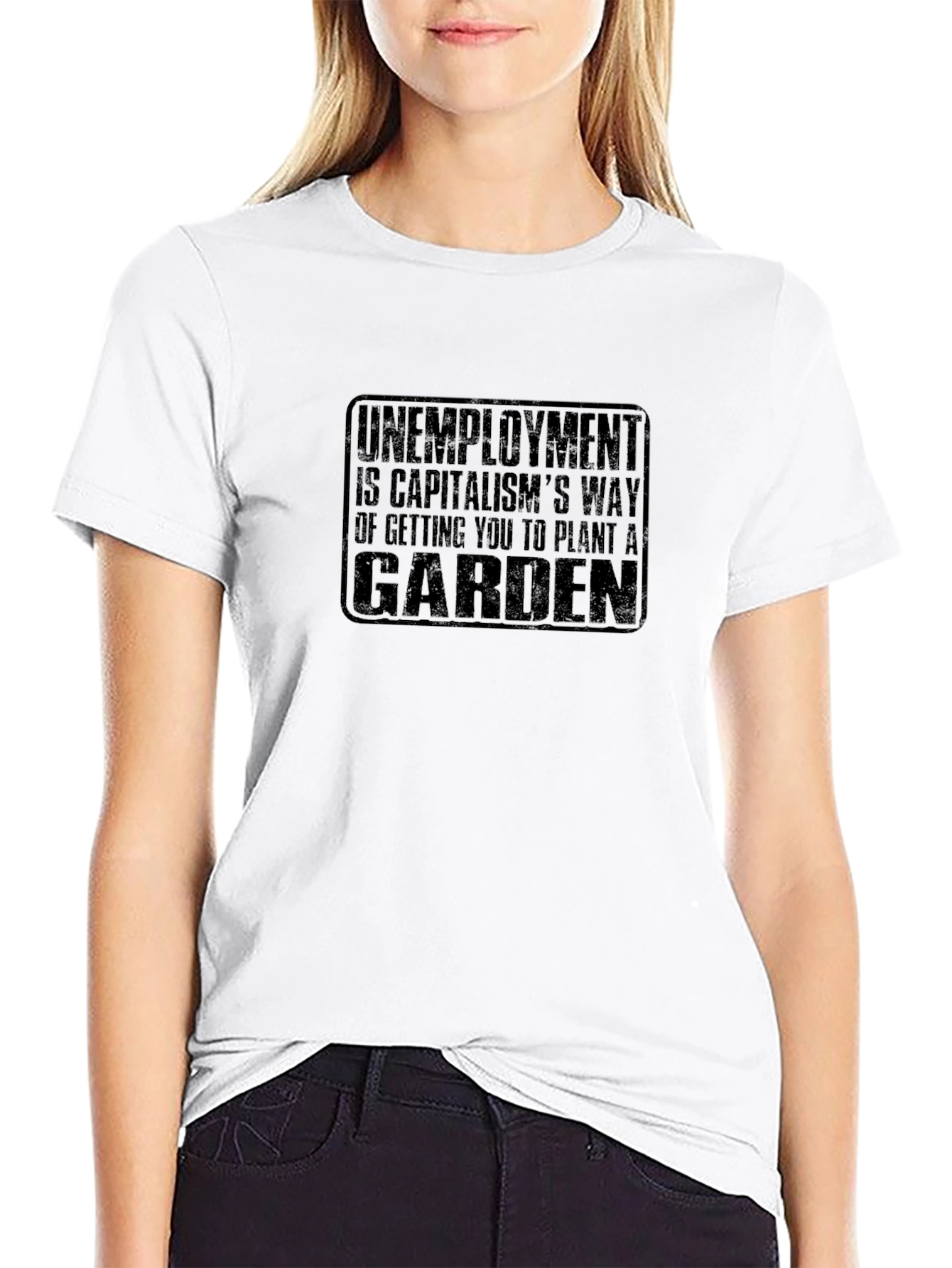 Unemployment Garden Graphic T-Shirt
