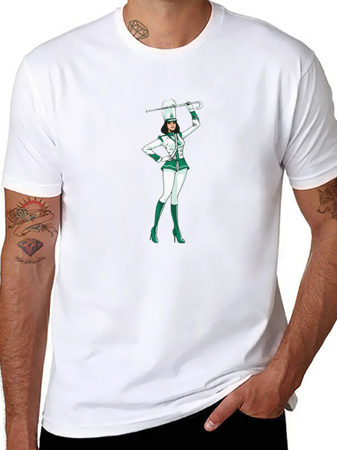 Drum Majorette T-Shirt - Novelty Design