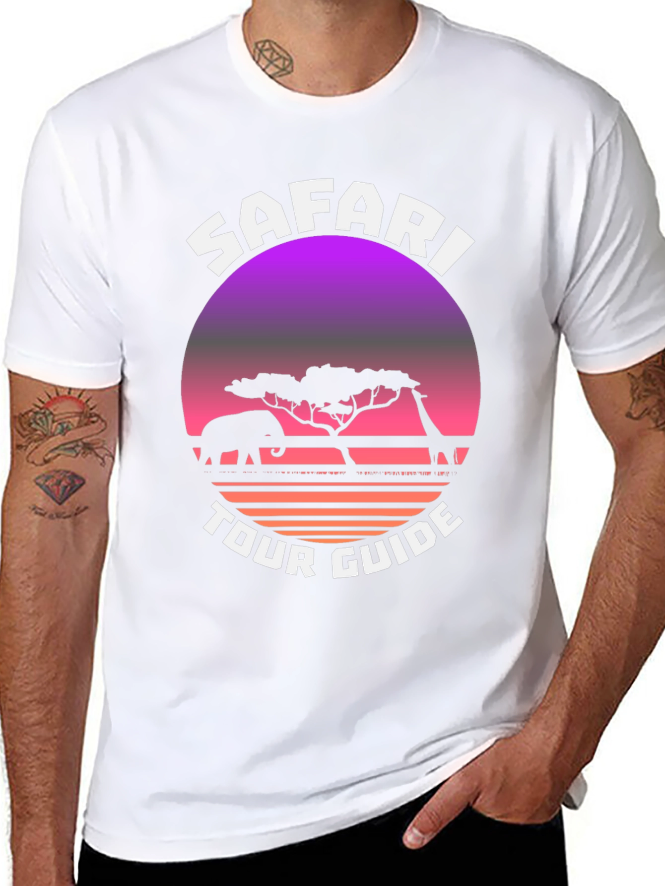 Safari Tour Guide Graphic T-Shirt