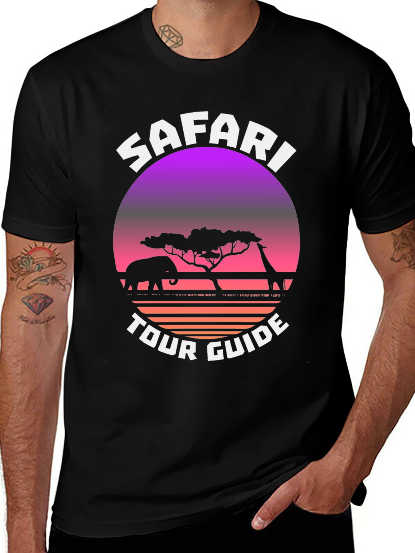 Safari Tour Guide Graphic T-Shirt