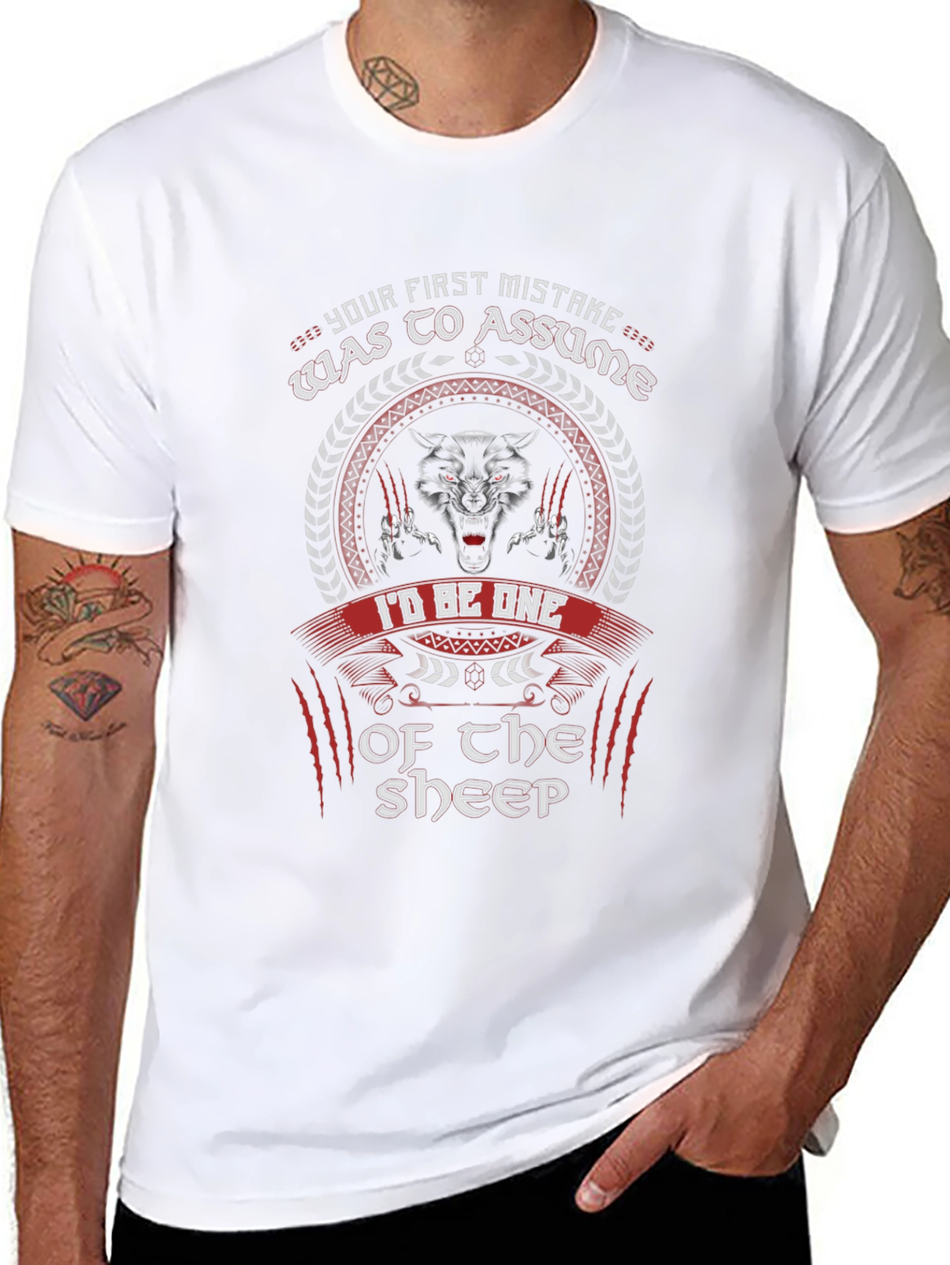 Wolf Pack T-Shirt: Id Be One of the Sheep