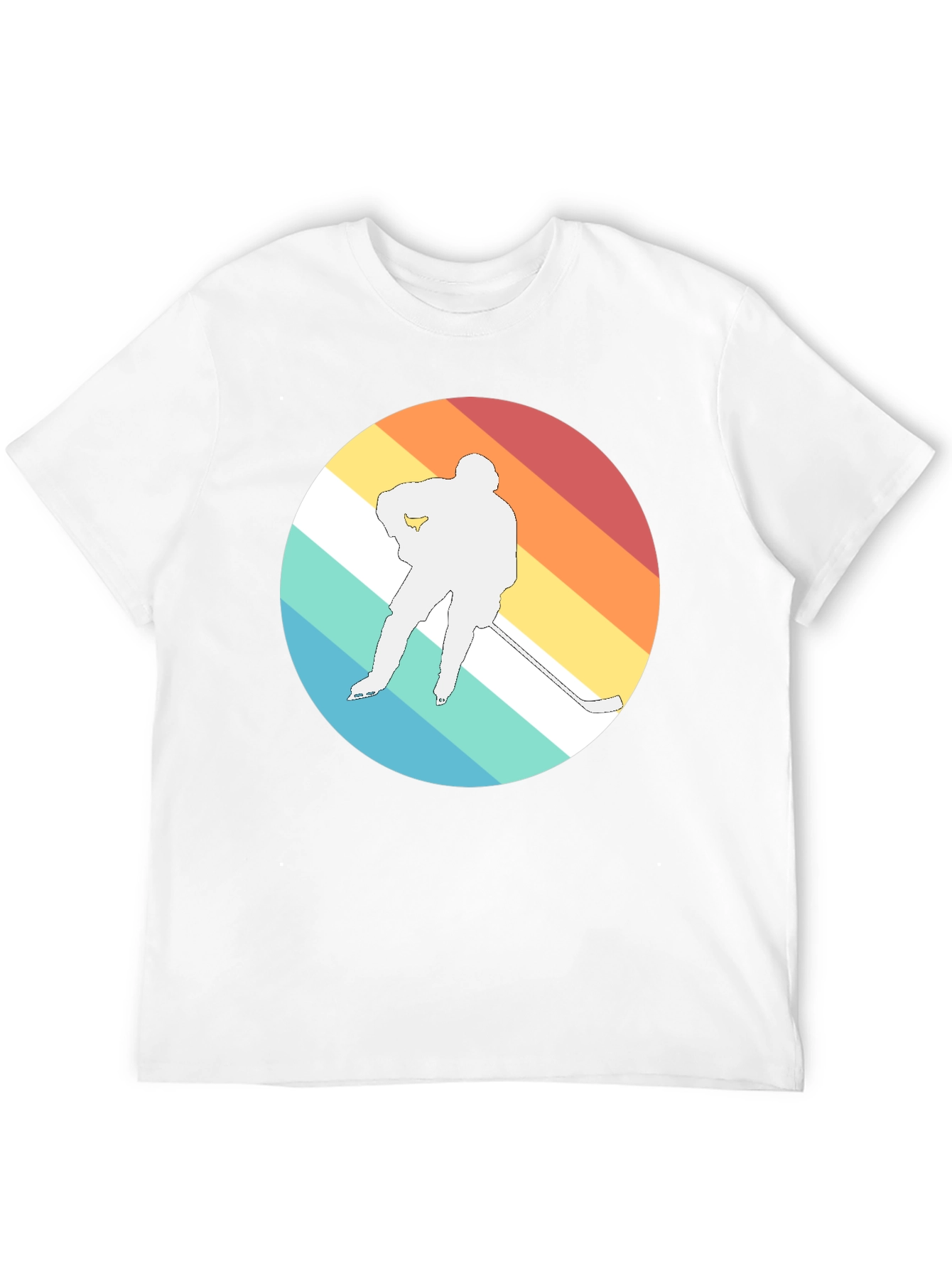 Retro Hockey Player Graphic T-Shirt