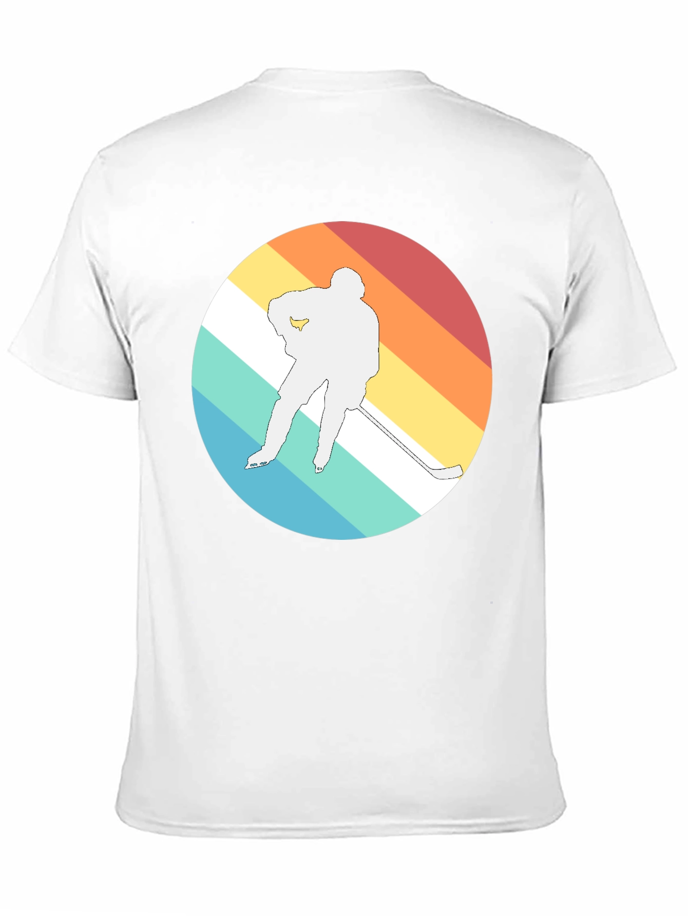 Retro Hockey Player Graphic T-Shirt