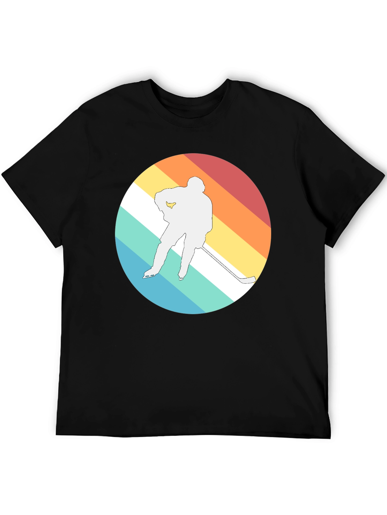 Retro Hockey Player Graphic T-Shirt