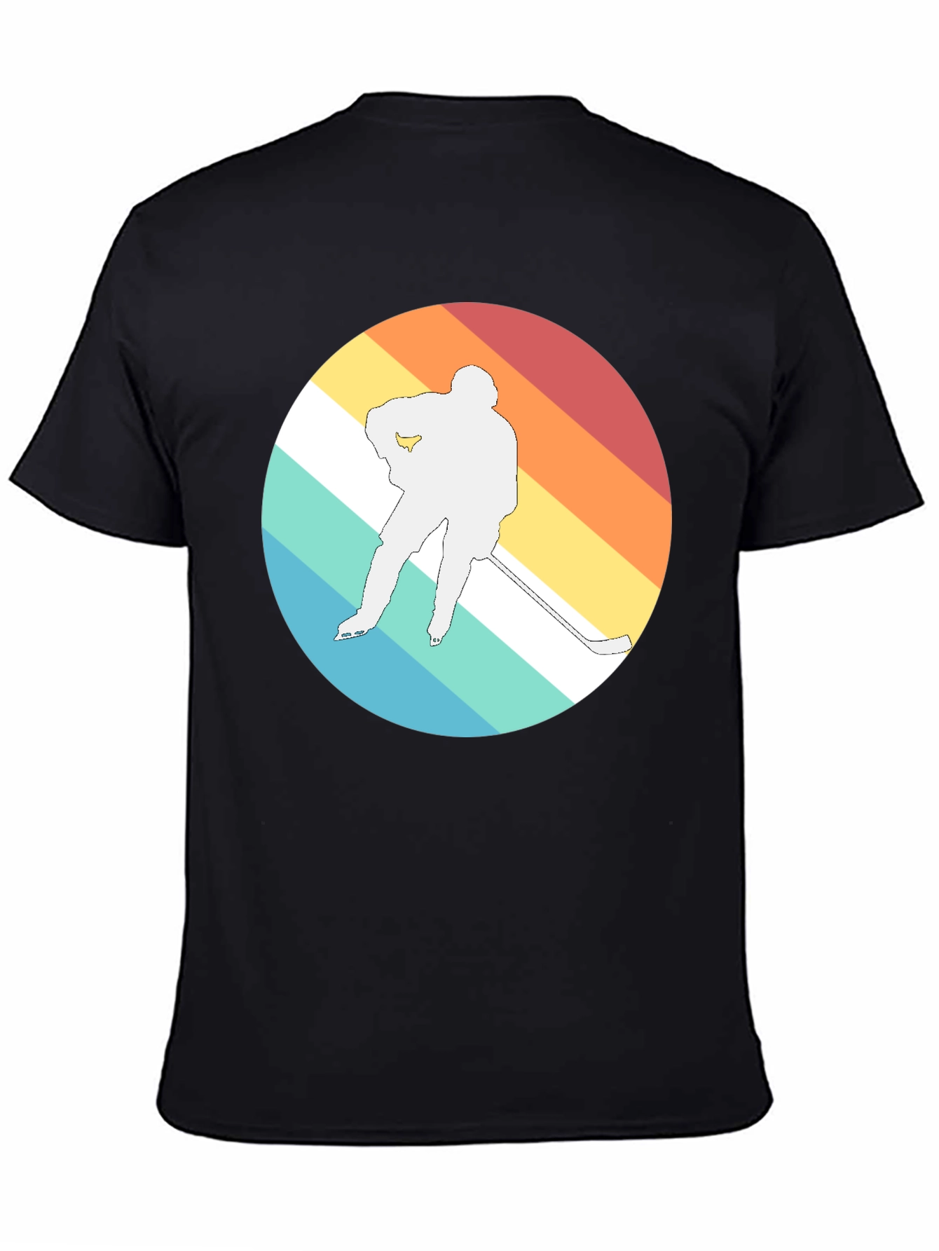 Retro Hockey Player Graphic T-Shirt