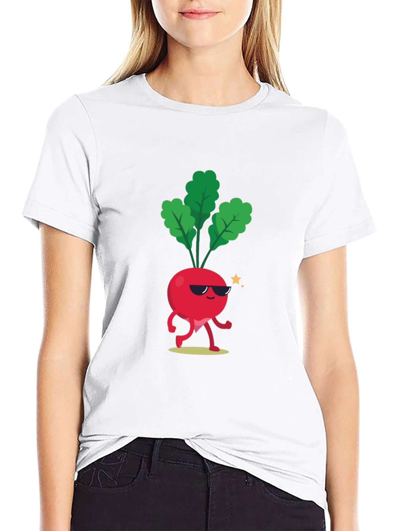 Cool Beet T-Shirt - Funny Cartoon Vegetable Tee