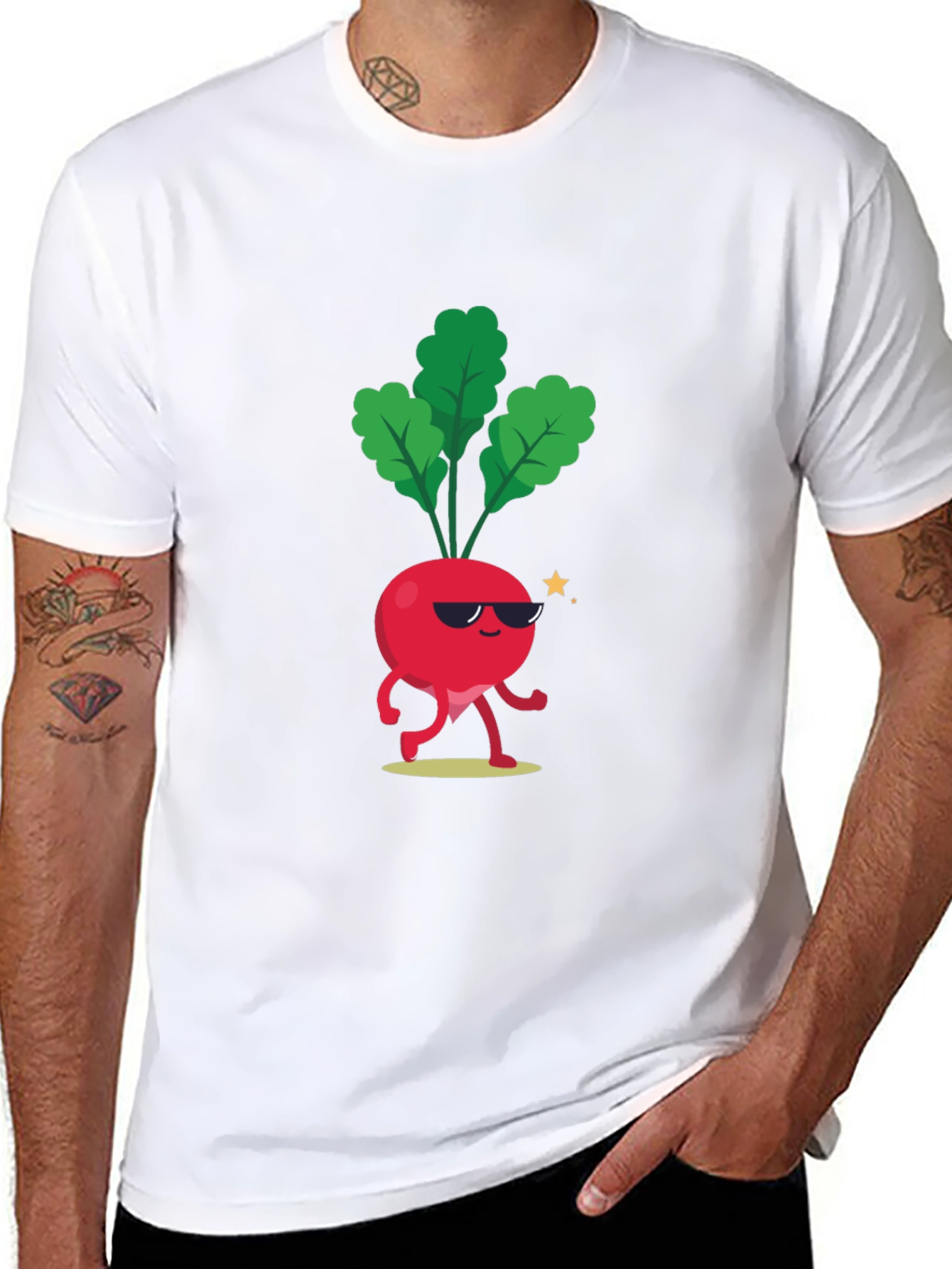 Cool Beet T-Shirt - Funny Cartoon Vegetable Tee