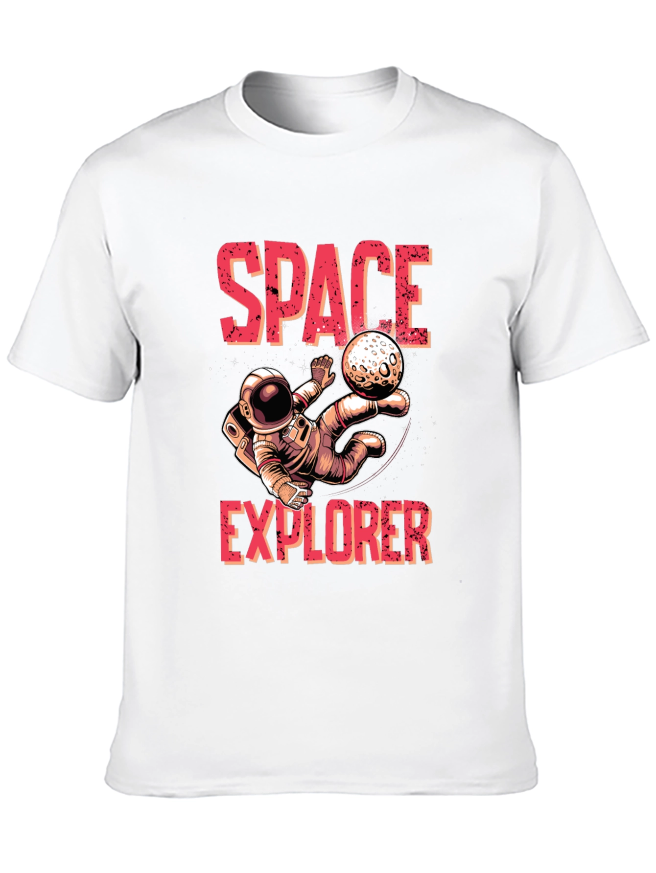 Space Explorer Graphic T-Shirt - Astronaut Design