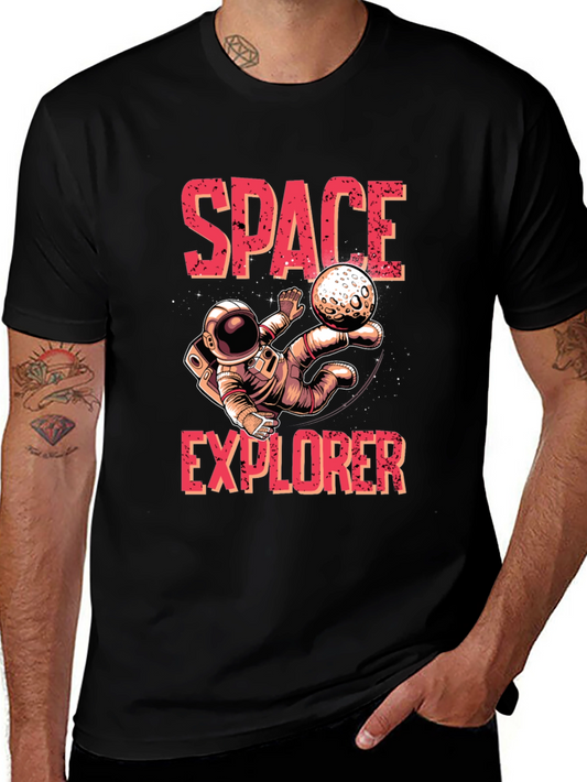Space Explorer Graphic T-Shirt - Astronaut Design