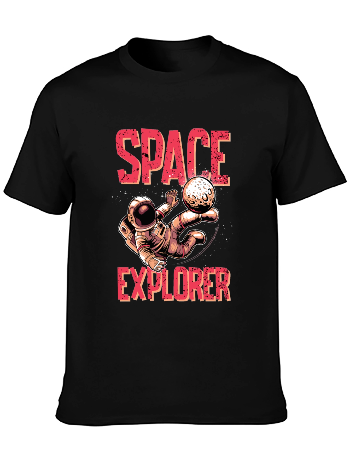 Space Explorer Graphic T-Shirt - Astronaut Design