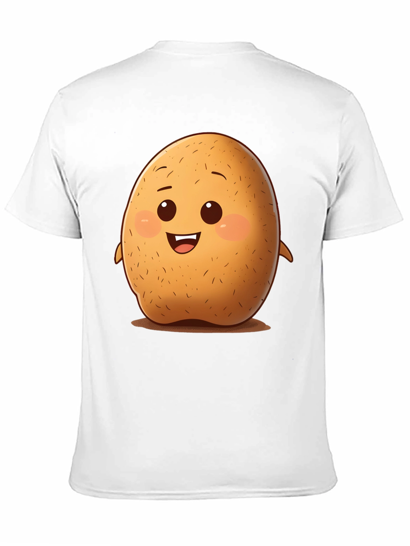 Cute Potato Cartoon Graphic T-Shirt