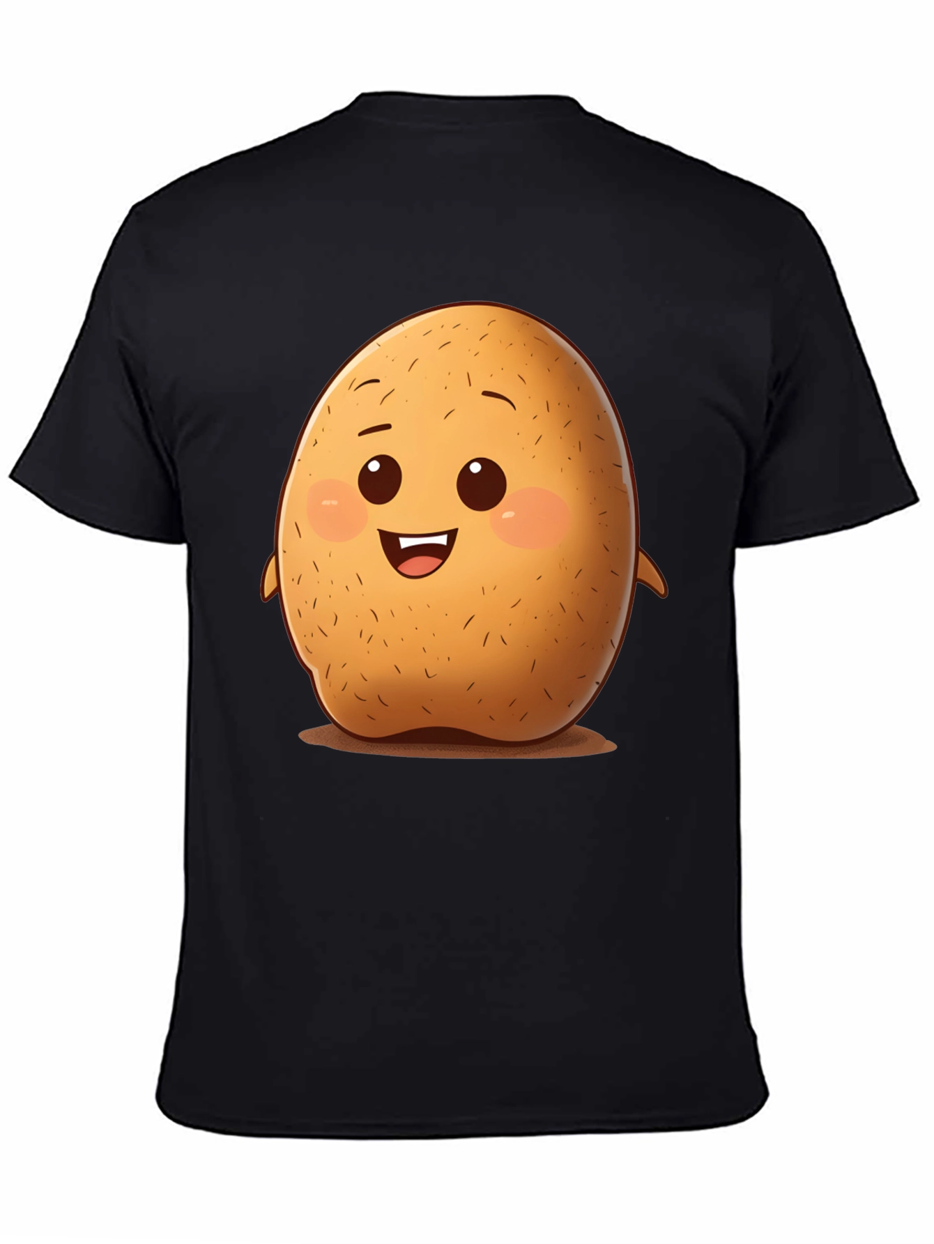 Cute Potato Cartoon Graphic T-Shirt