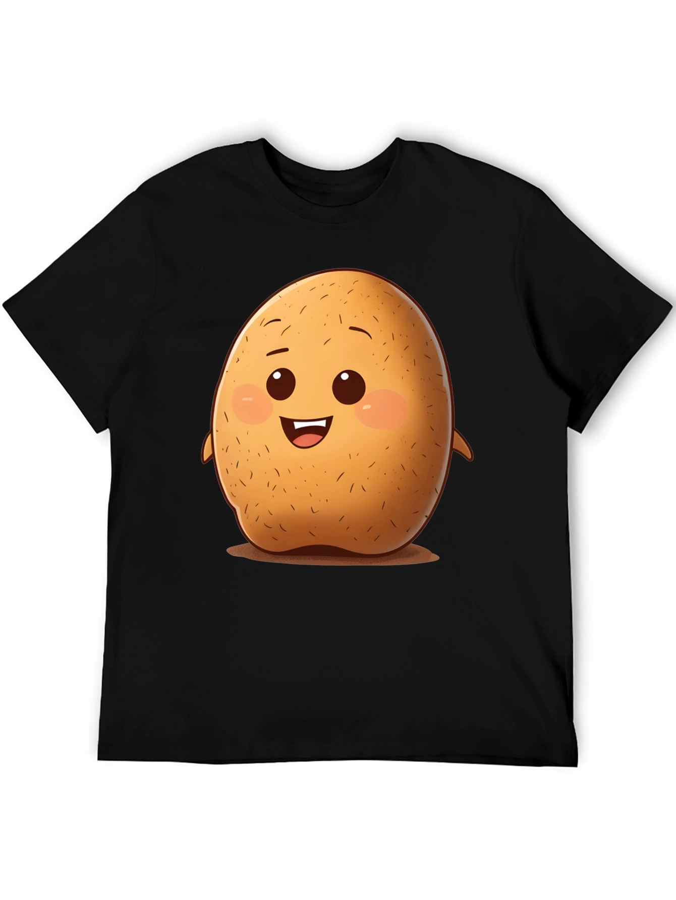Cute Potato Cartoon Graphic T-Shirt