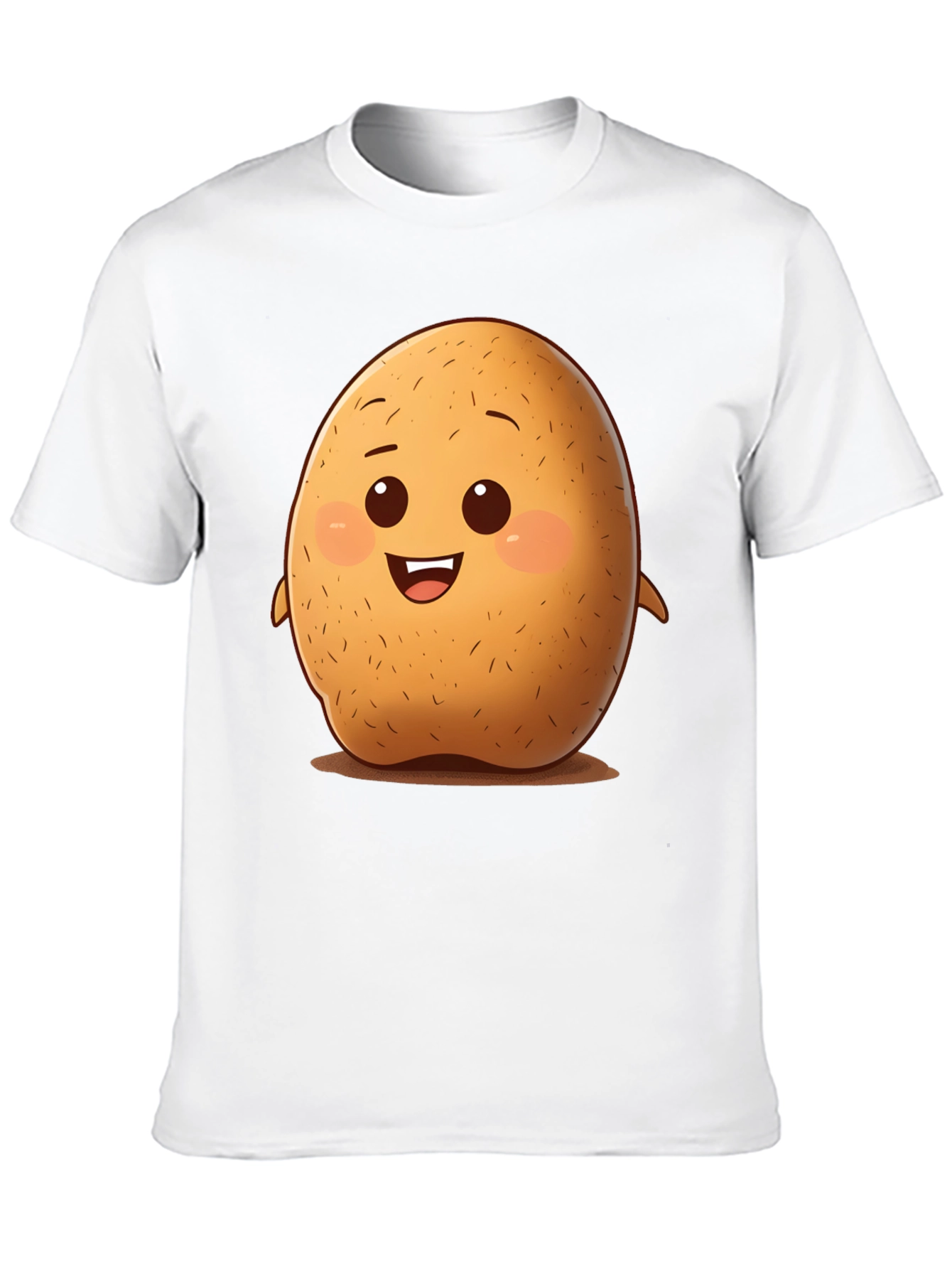 Cute Potato Cartoon Graphic T-Shirt