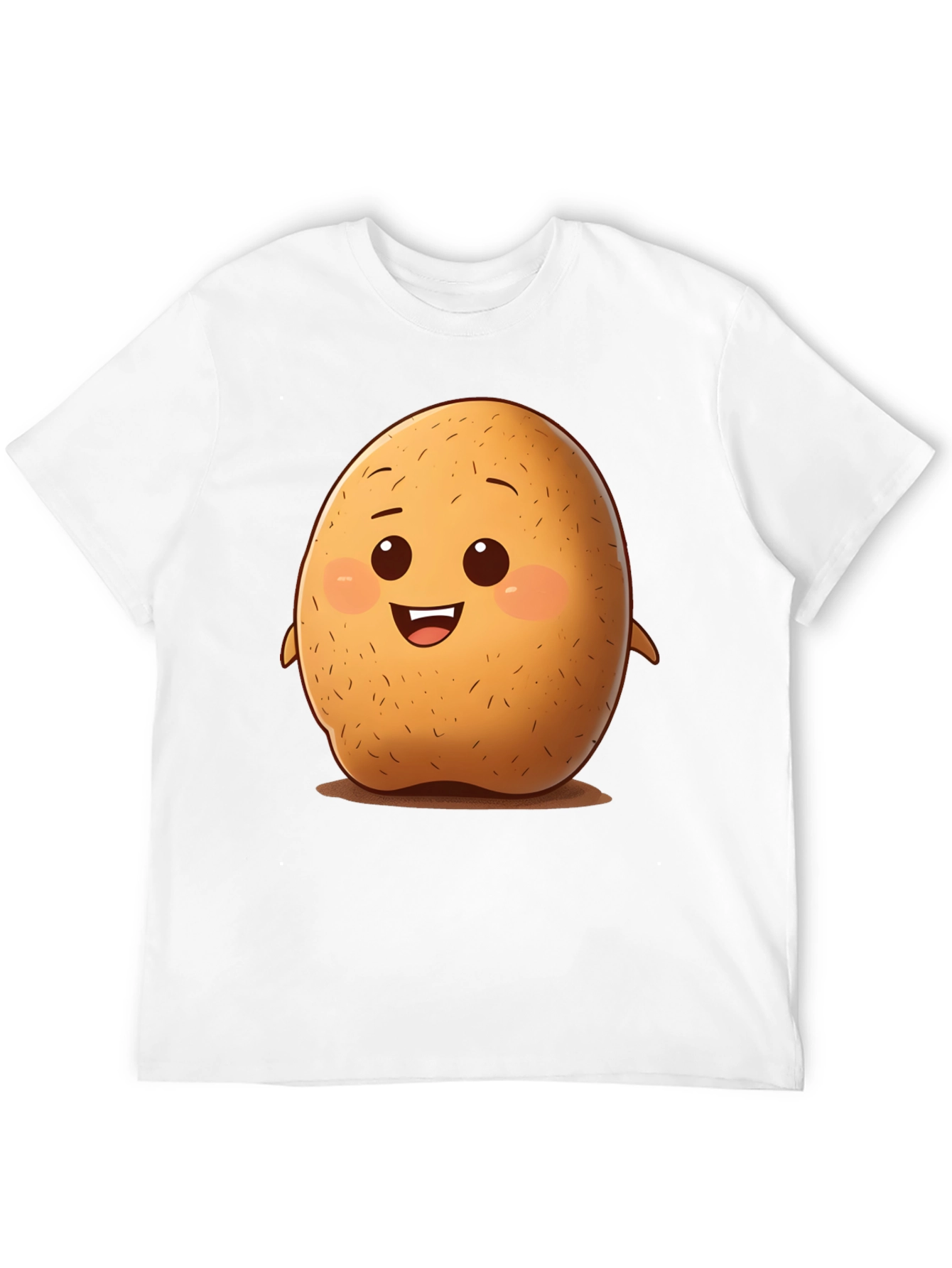 Cute Potato Cartoon Graphic T-Shirt